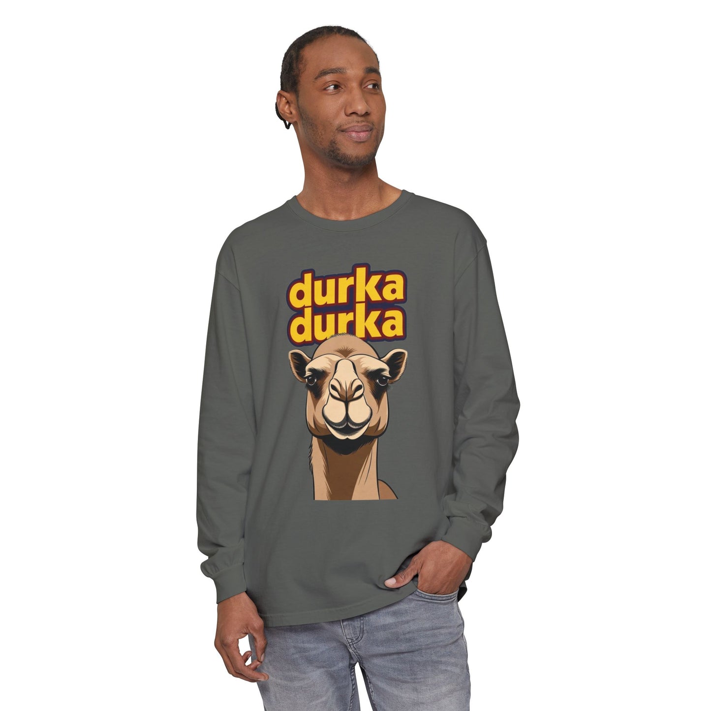 "Durka Durka" Camel Gildan Brand Long Sleeve Tee
