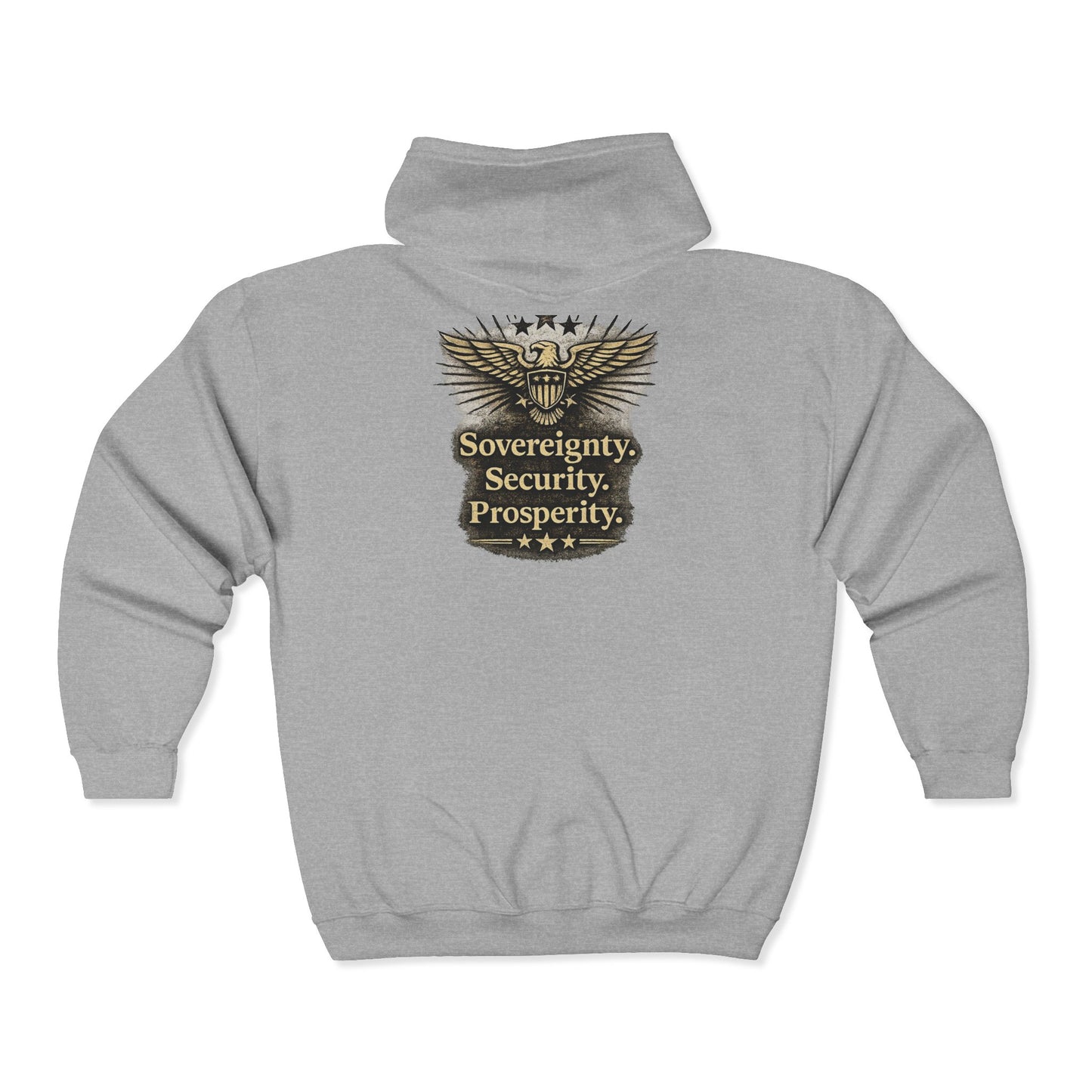 M.A.F.A. "Statue Of Liberty" "Sovereignty Security Prosperity " Zip Hoodie