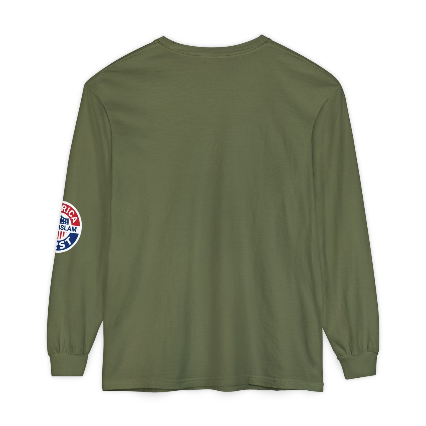 Zohran Mam-Commie Sucks/America First F*CK ISLAM Comfort Color Brand Long Sleeve T-Shirt