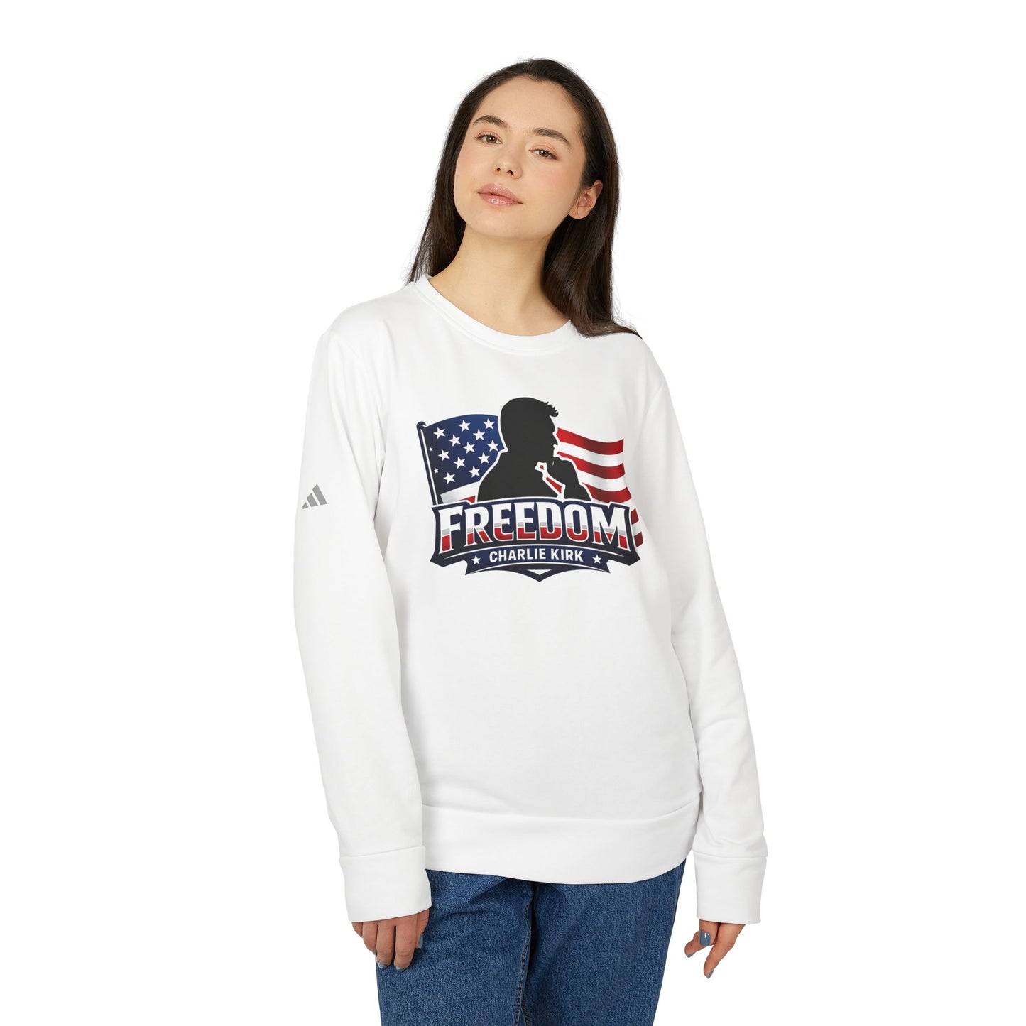 Charlie Kirk Freedom Crewneck Adidas Sweatshirt