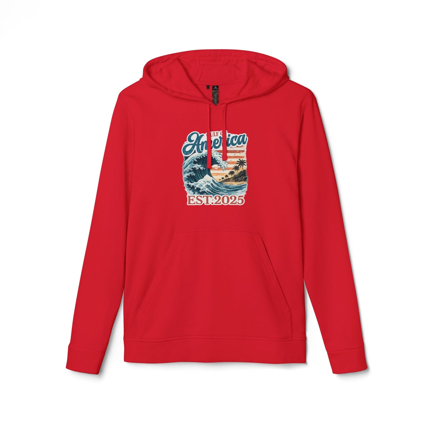 Gulf of America Est. 2025 Waves Adidas Brand Hoodie