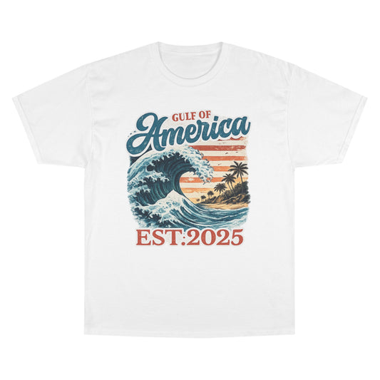 Gulf of America Est. 2025 Waves Champion Brand T-Shirt
