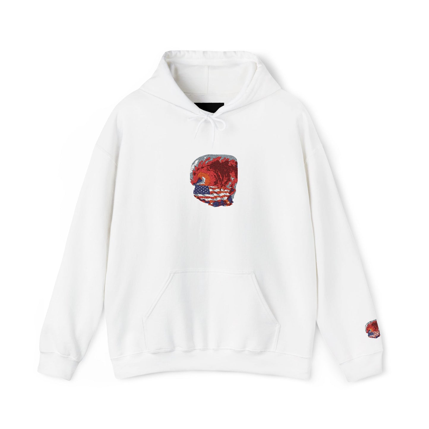 Red Wave USA Comfort Color Brand Embroidered Hoodie