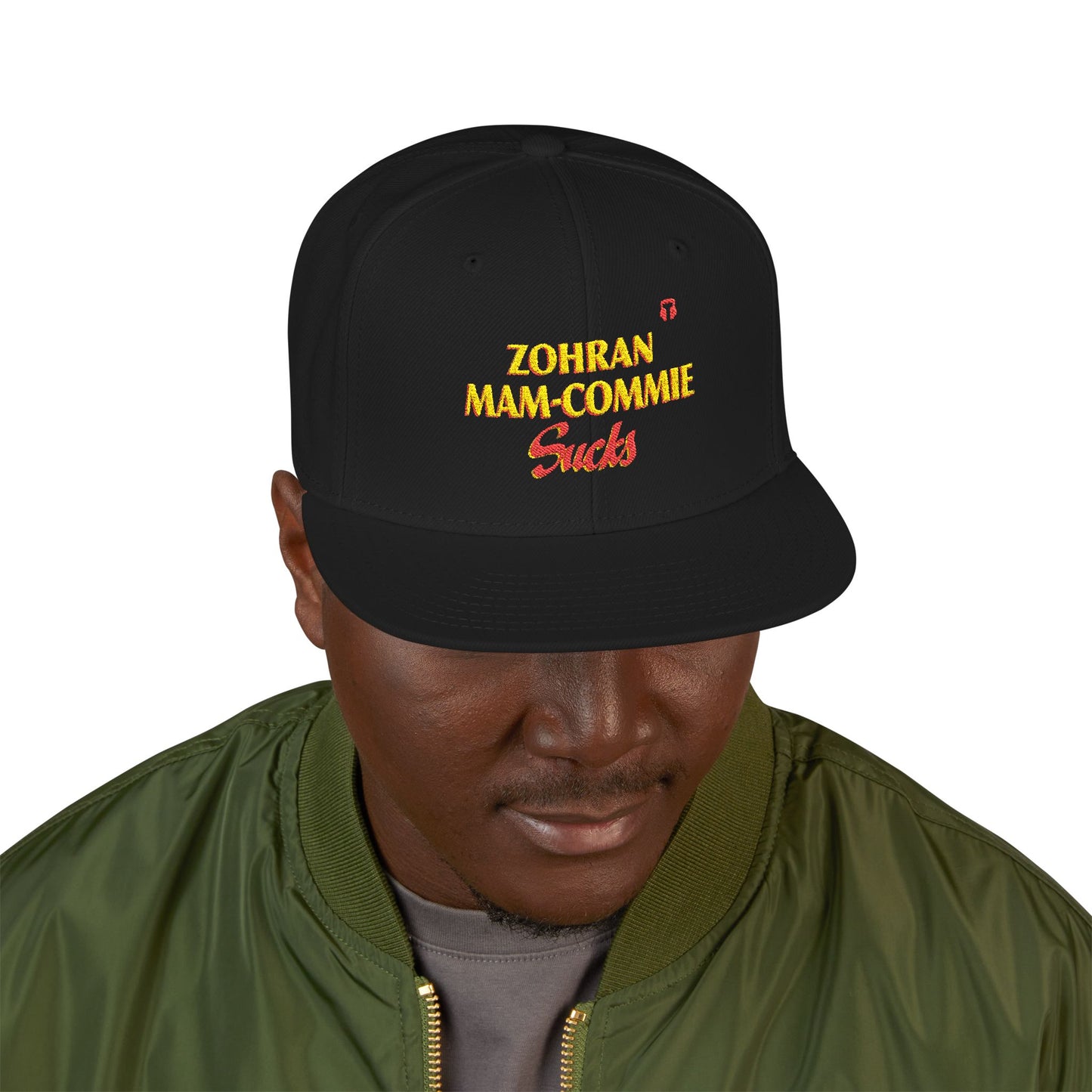 Zohran Mam-Commie Sucks Embroidered Snapback Hat