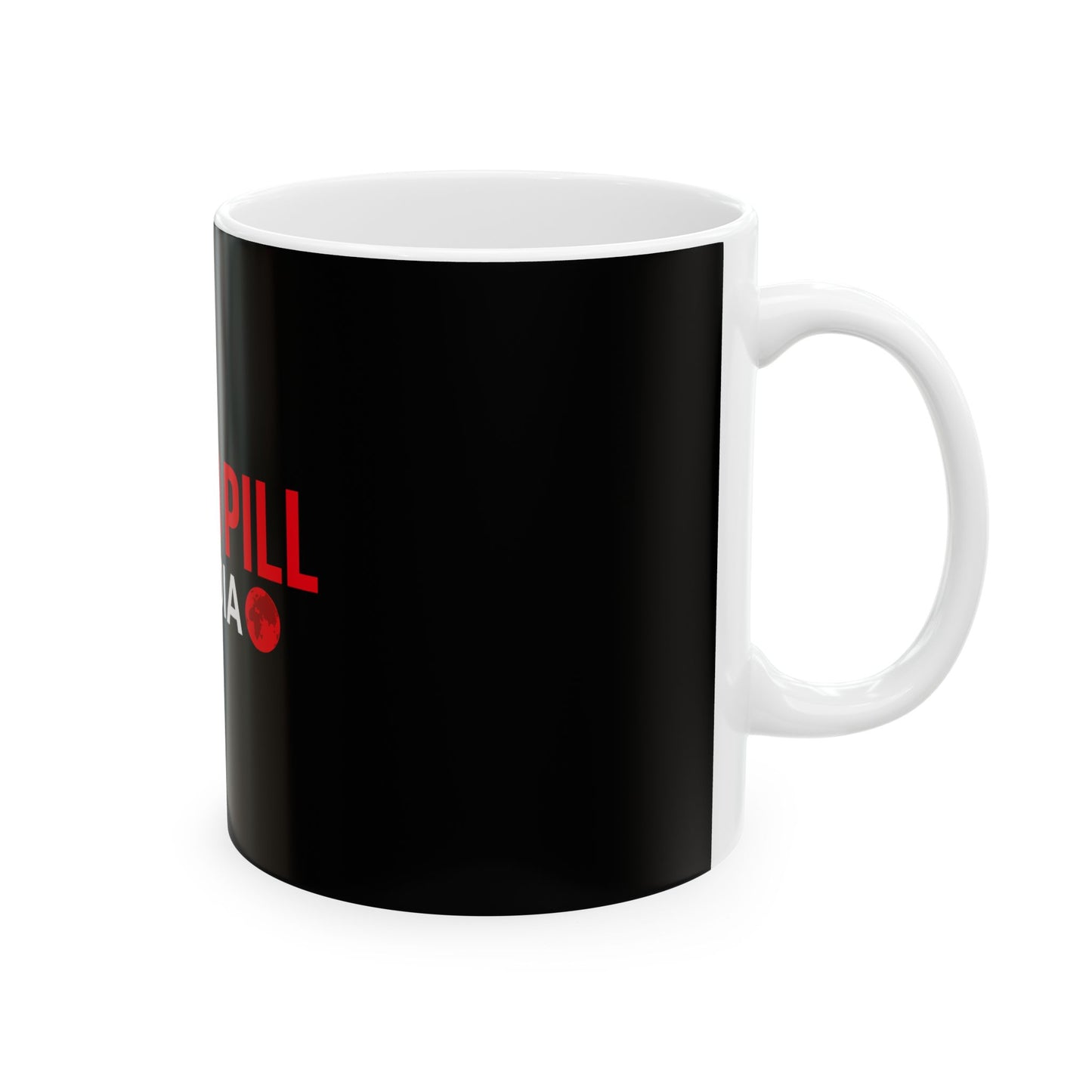 Red Pill Media Ceramic Mug — Logo Coffee Cup (11oz & 15oz)
