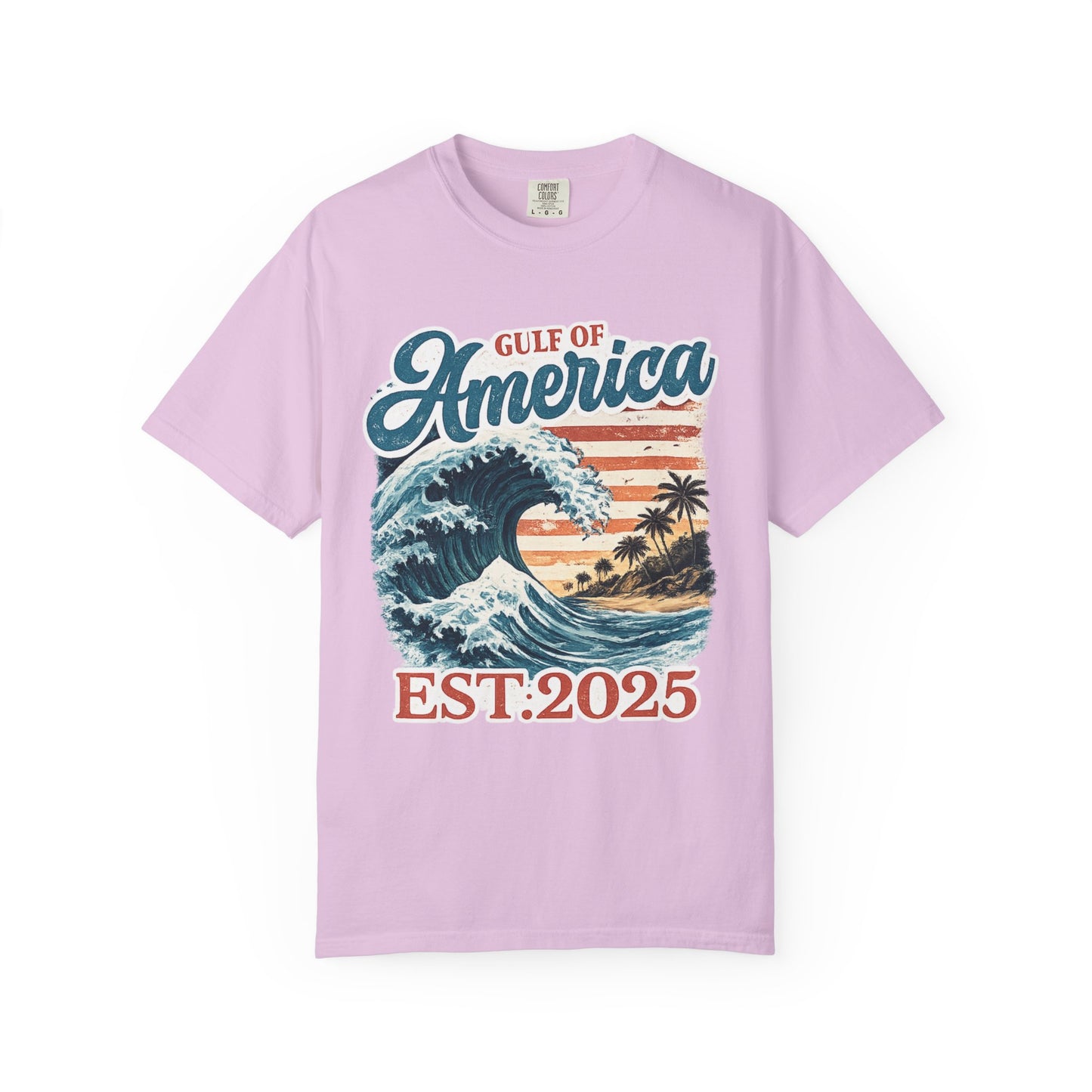 Gulf of America Est. 2025 Waves Comfort Color Brand T‑Shirt