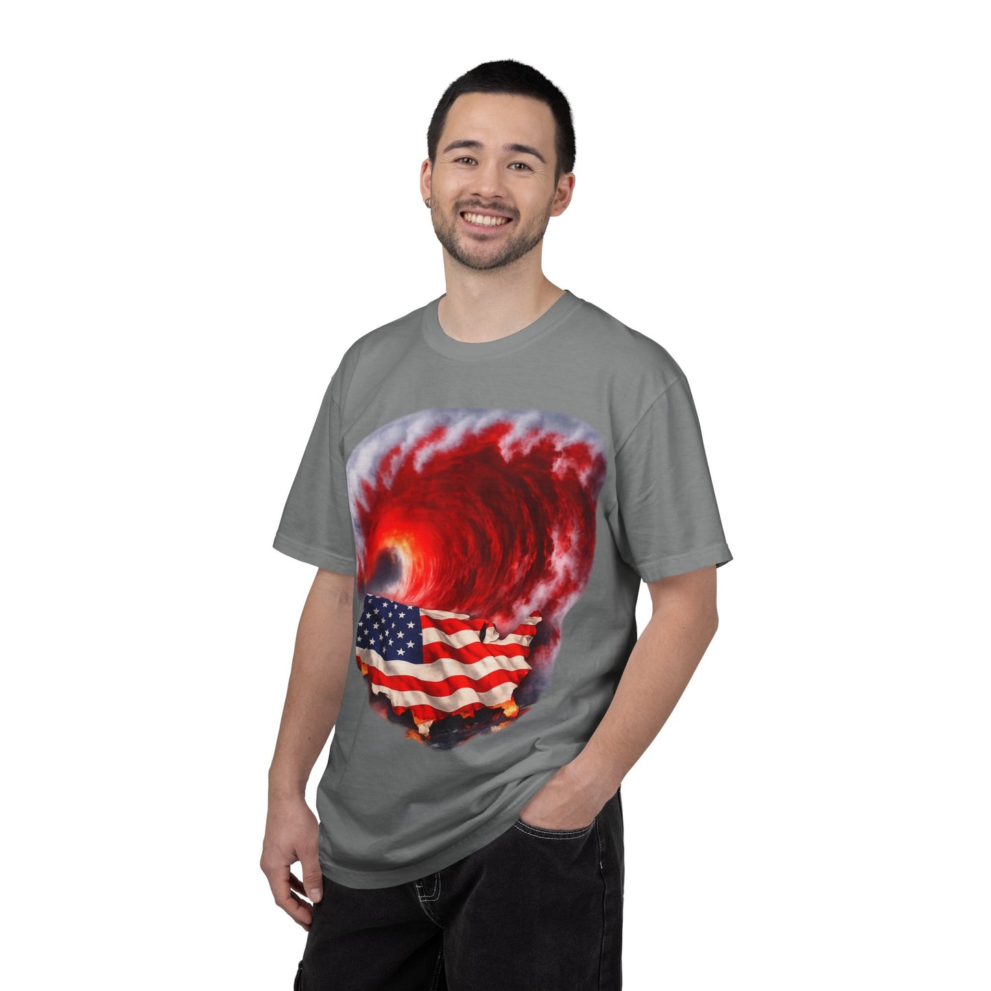 Red Wave USA Comfort Color Brand T-Shirt