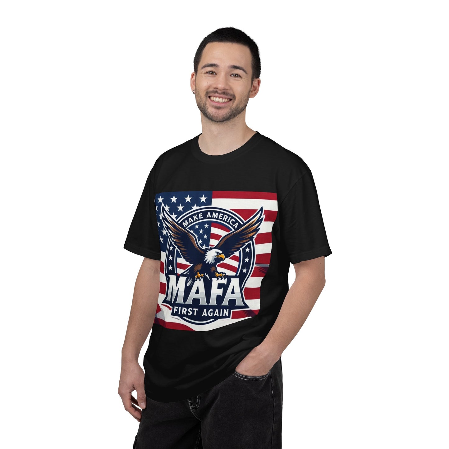 MAFA Eagle Flag T-Shirt — "Make America First Again" Patriotic Tee