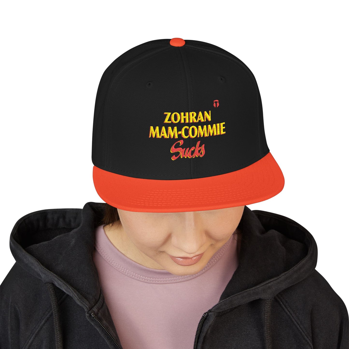 Zohran Mam-Commie Sucks Embroidered Snapback Hat