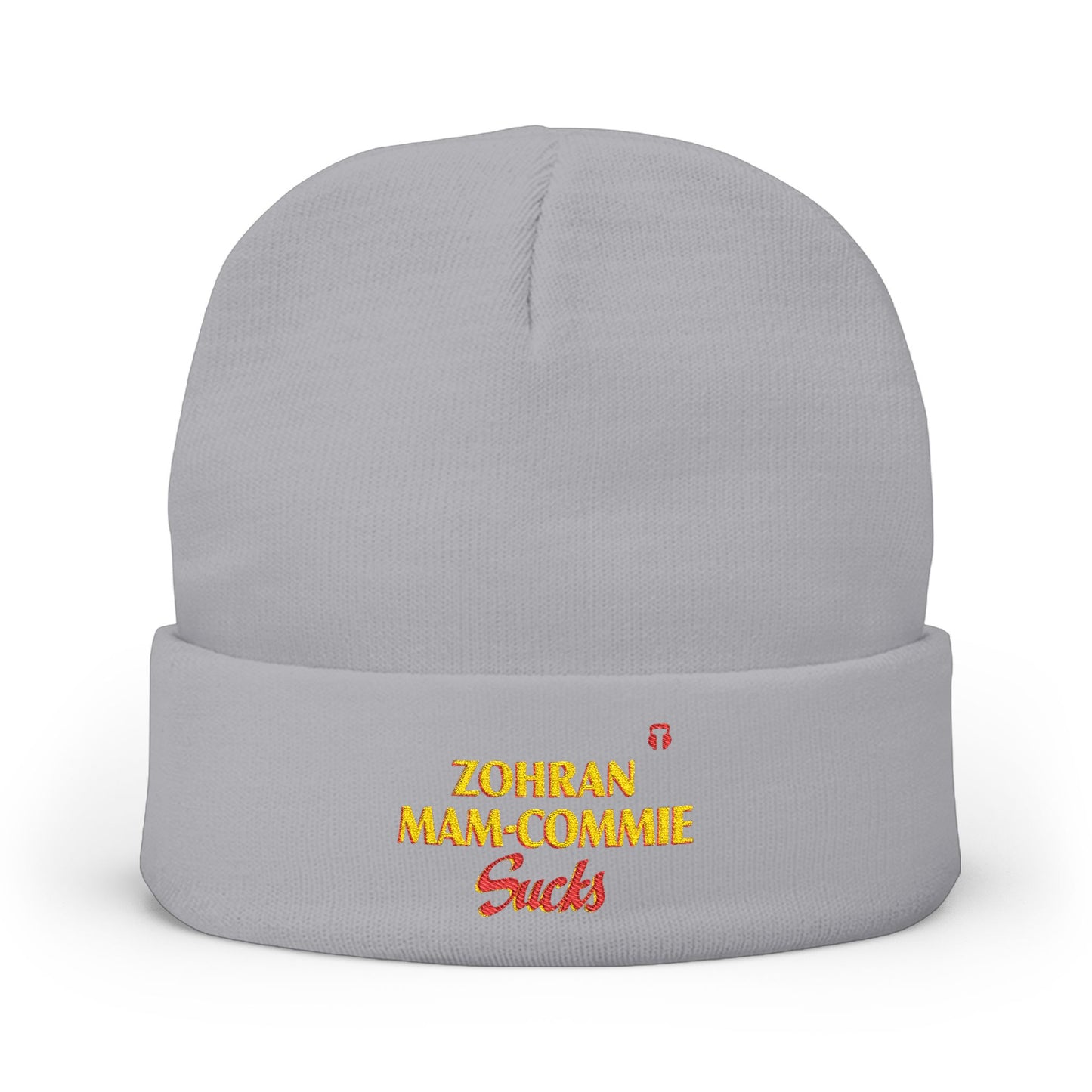 Zohran Mam-Commie Sucks Embroidered Knit Beanie