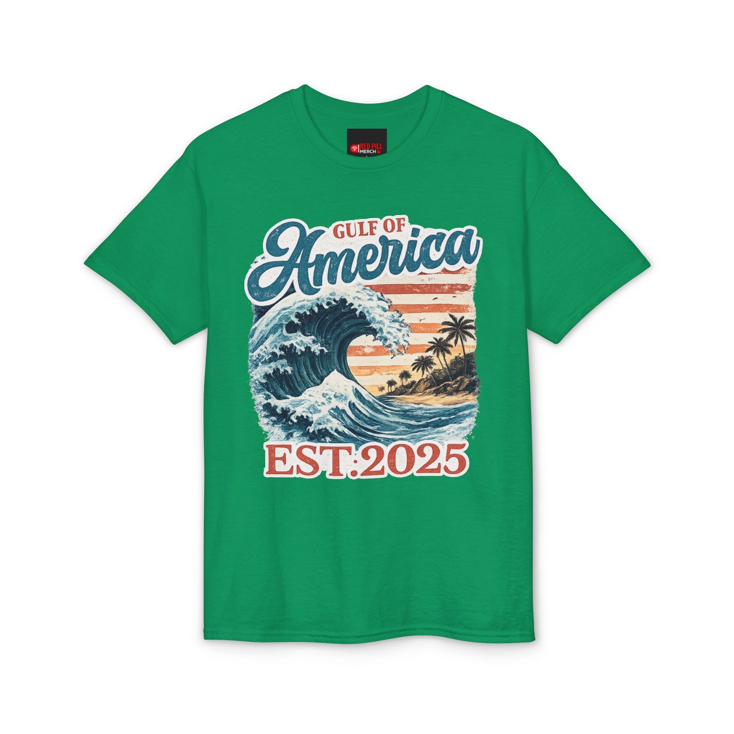 Gulf of America Est. 2025 Waves Gildan Brand T‑Shirt