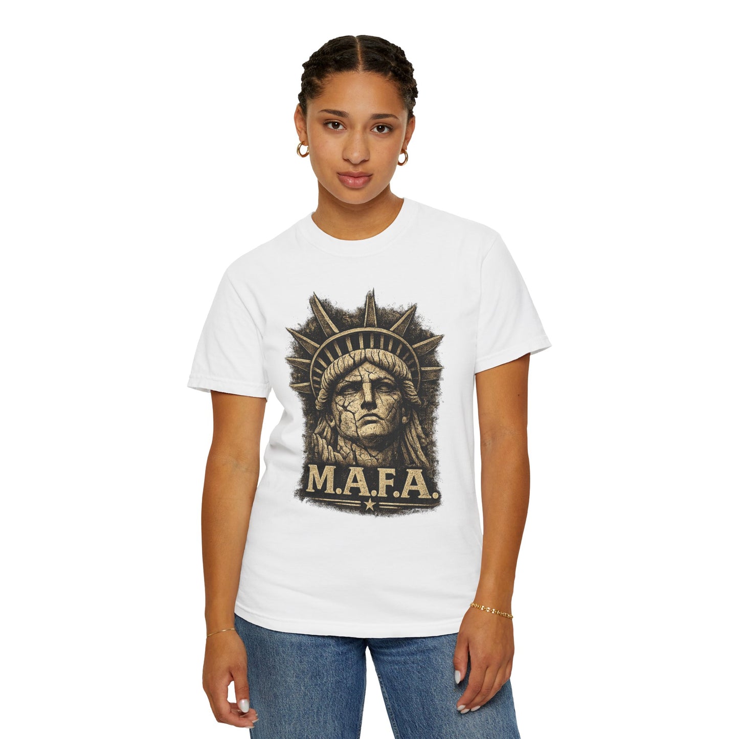 M.A.F.A. Statue Of Liberty  "Sovereignty Security Prosperity " Comfort Color Brand T-Shirt
