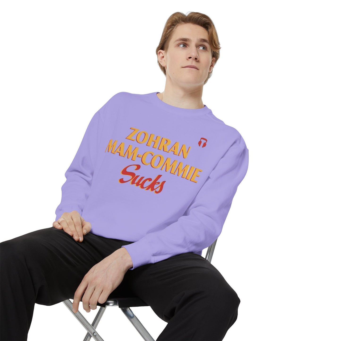 Zohran Mam-Commie Sucks Comfort Colors Brand Crewneck Sweatshirt