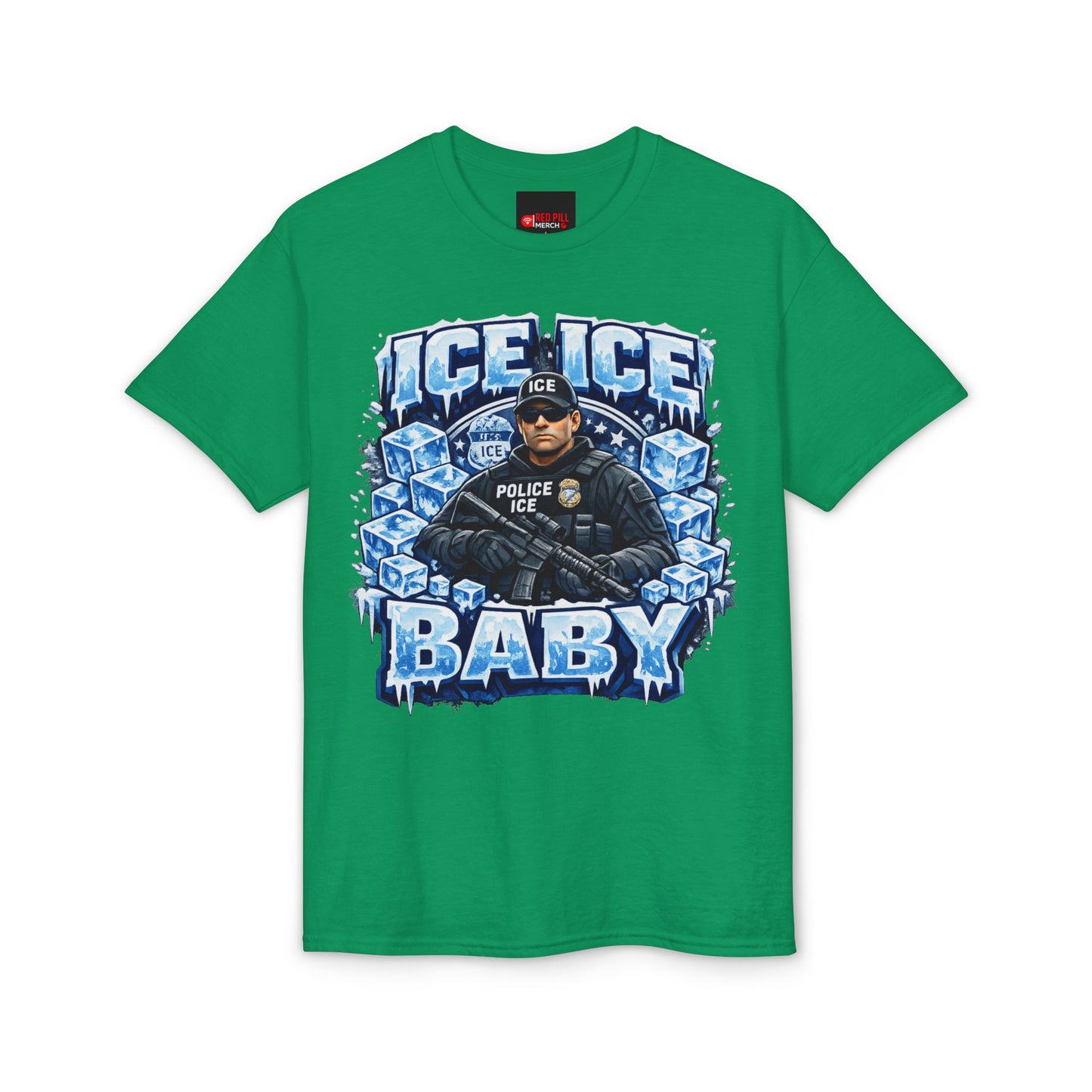 Ice Ice Baby ICE Agent Gildan 8000 Brand T-Shirt