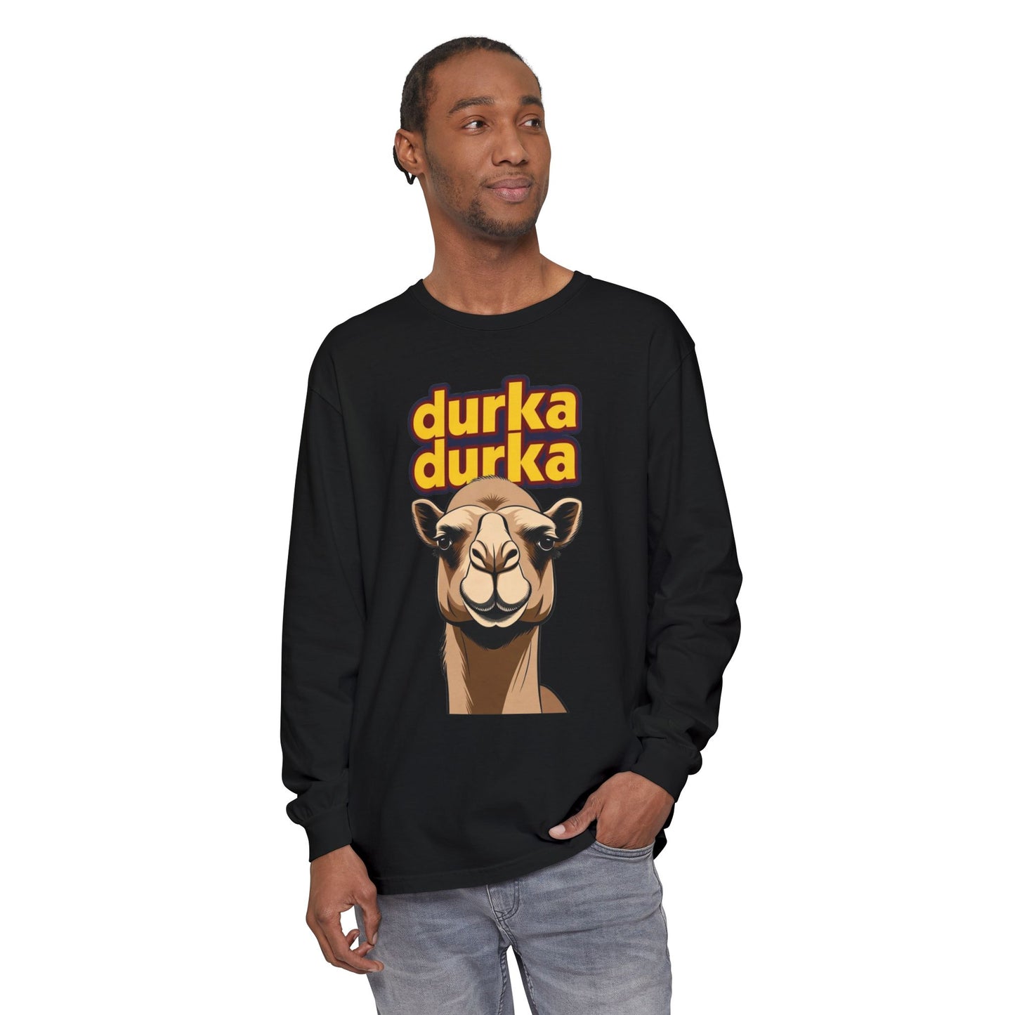 "Durka Durka" Camel Gildan Brand Long Sleeve Tee
