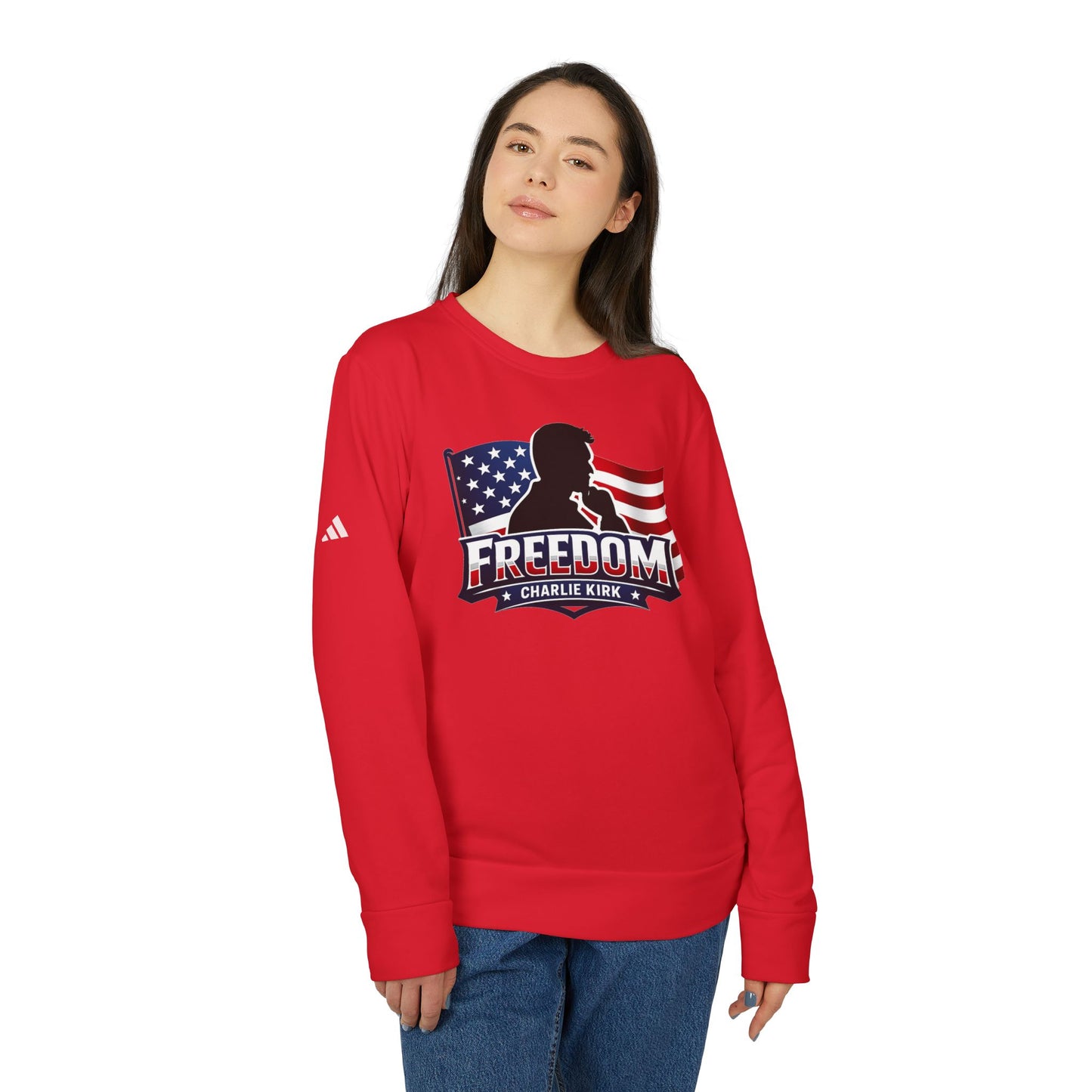 Charlie Kirk Freedom Crewneck Adidas Sweatshirt