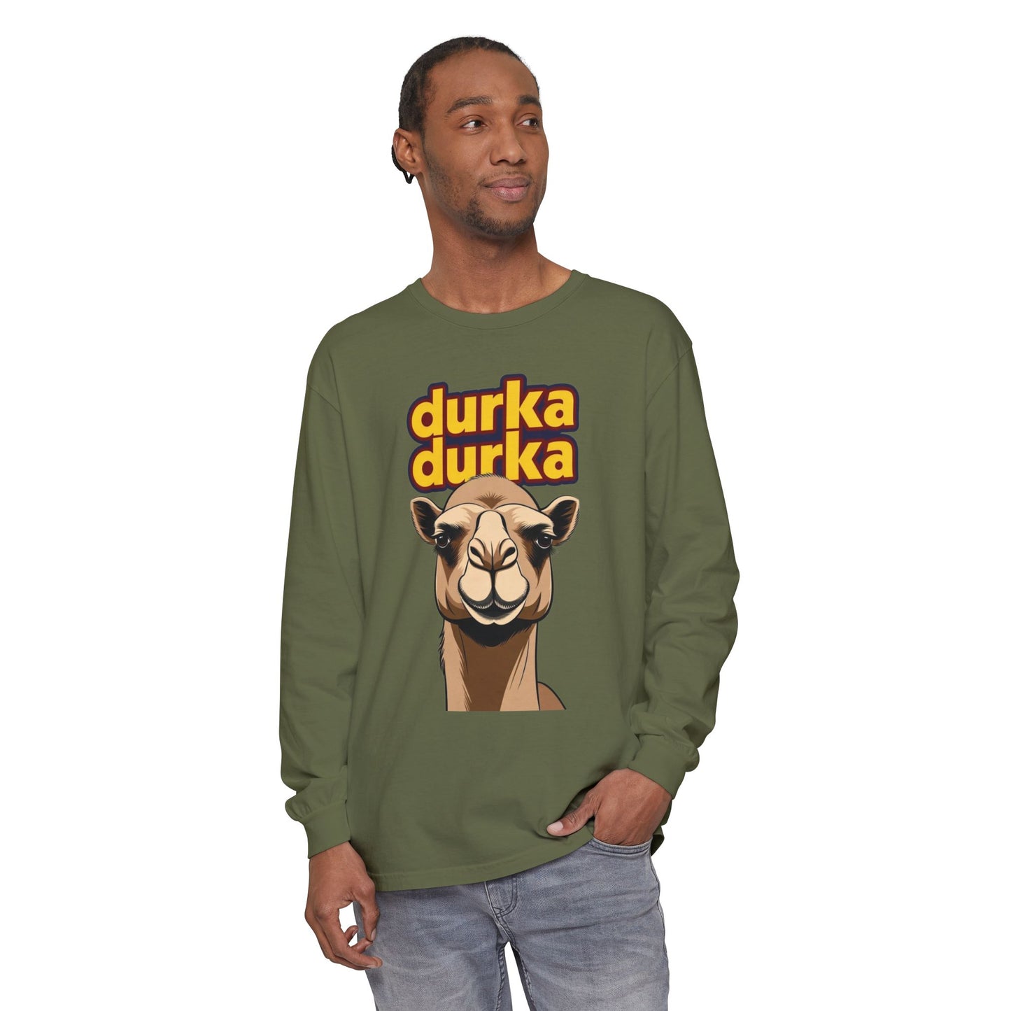 "Durka Durka" Camel Gildan Brand Long Sleeve Tee