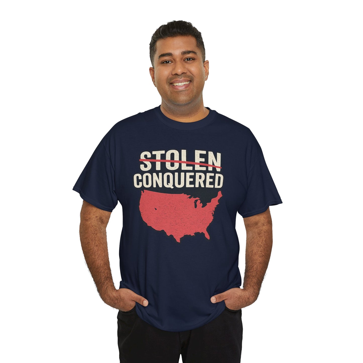 Stolen Conquered USA Gildan Brand T-Shirt