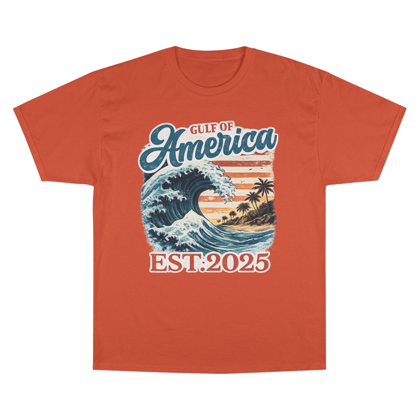 Gulf of America Est. 2025 Waves Champion Brand T-Shirt