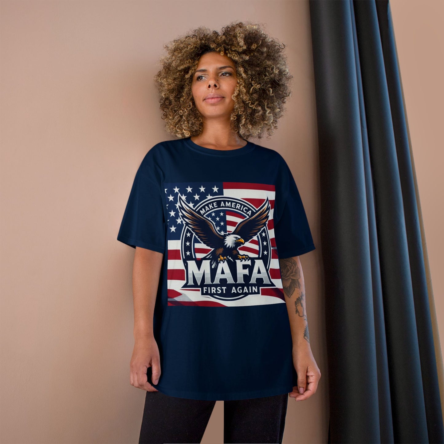 M.A.F.A "Make America First Again" Champion Brand T-Shirt
