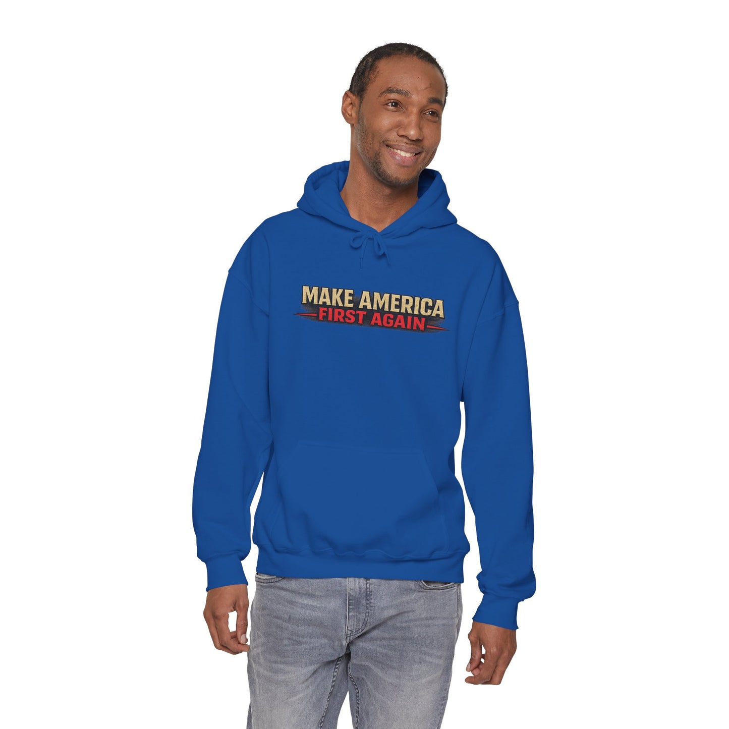 "Make America First Again" America First Is Not A Slogan - It's A Standard Comfort Color Brand Hoodie