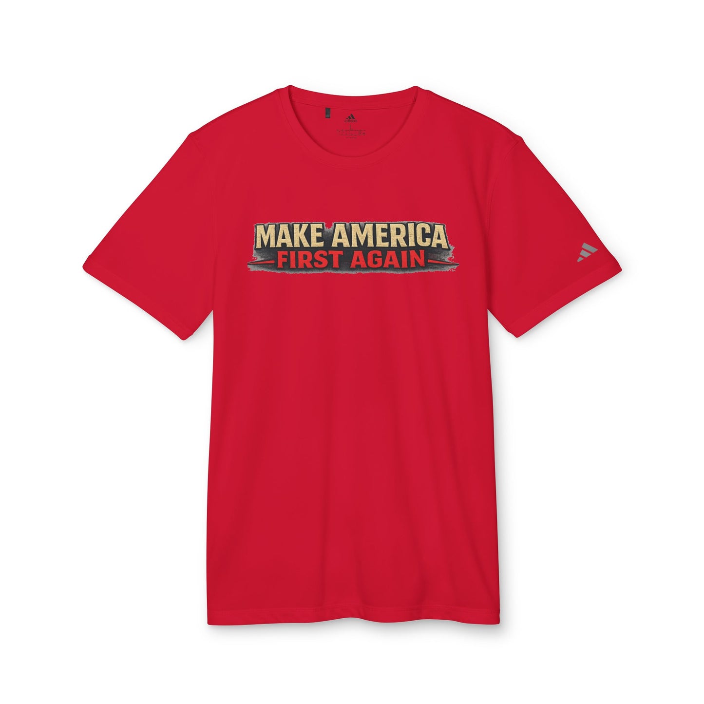 "Make America First Again" Book Merch Adidas Brand T-Shirt