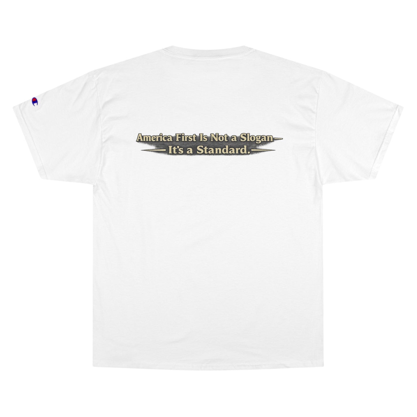 "Make America First Again" Book Merch Champion Brand T-Shirt