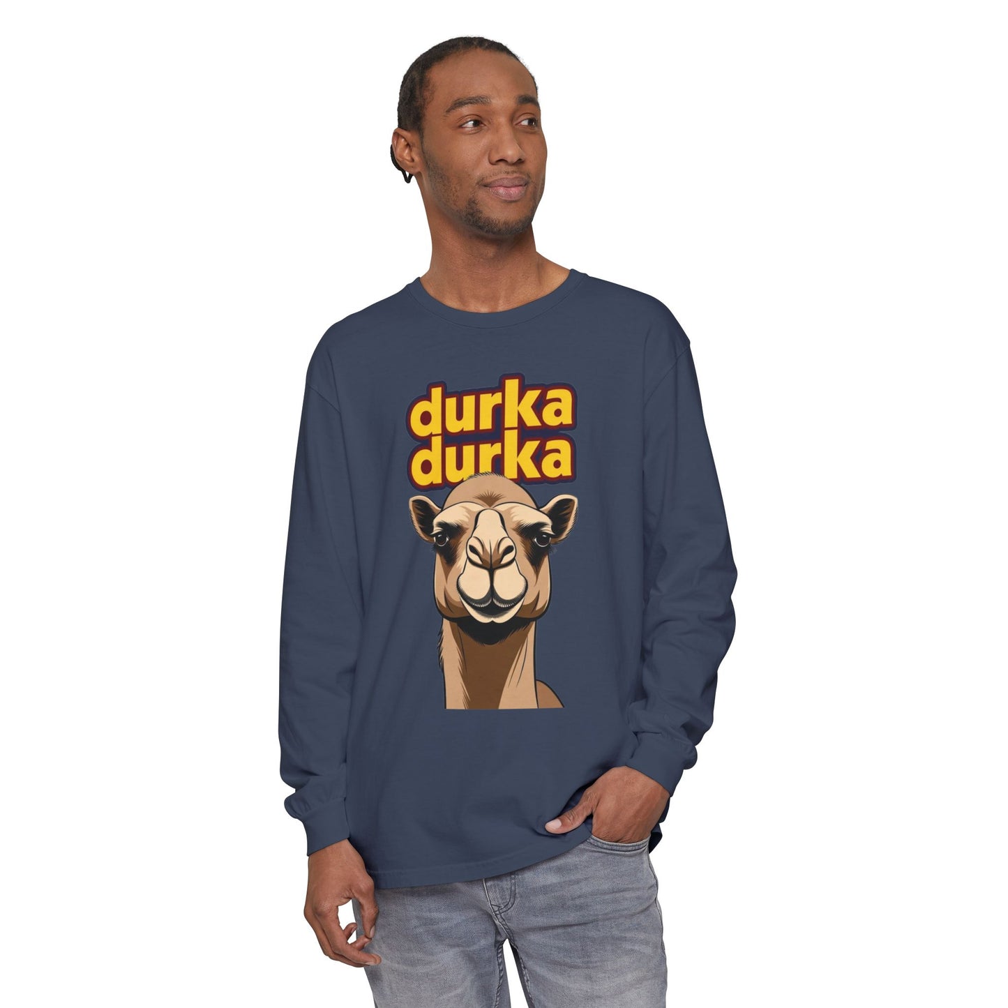 "Durka Durka" Camel Gildan Brand Long Sleeve Tee