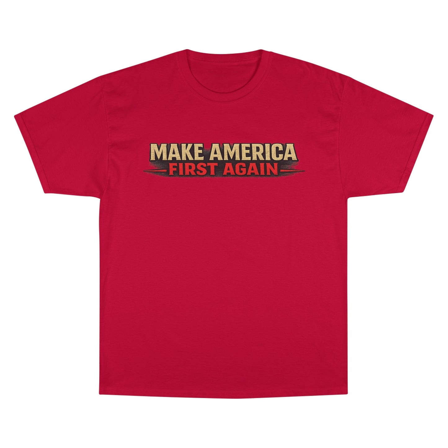 "Make America First Again" Book Merch Champion Brand T-Shirt