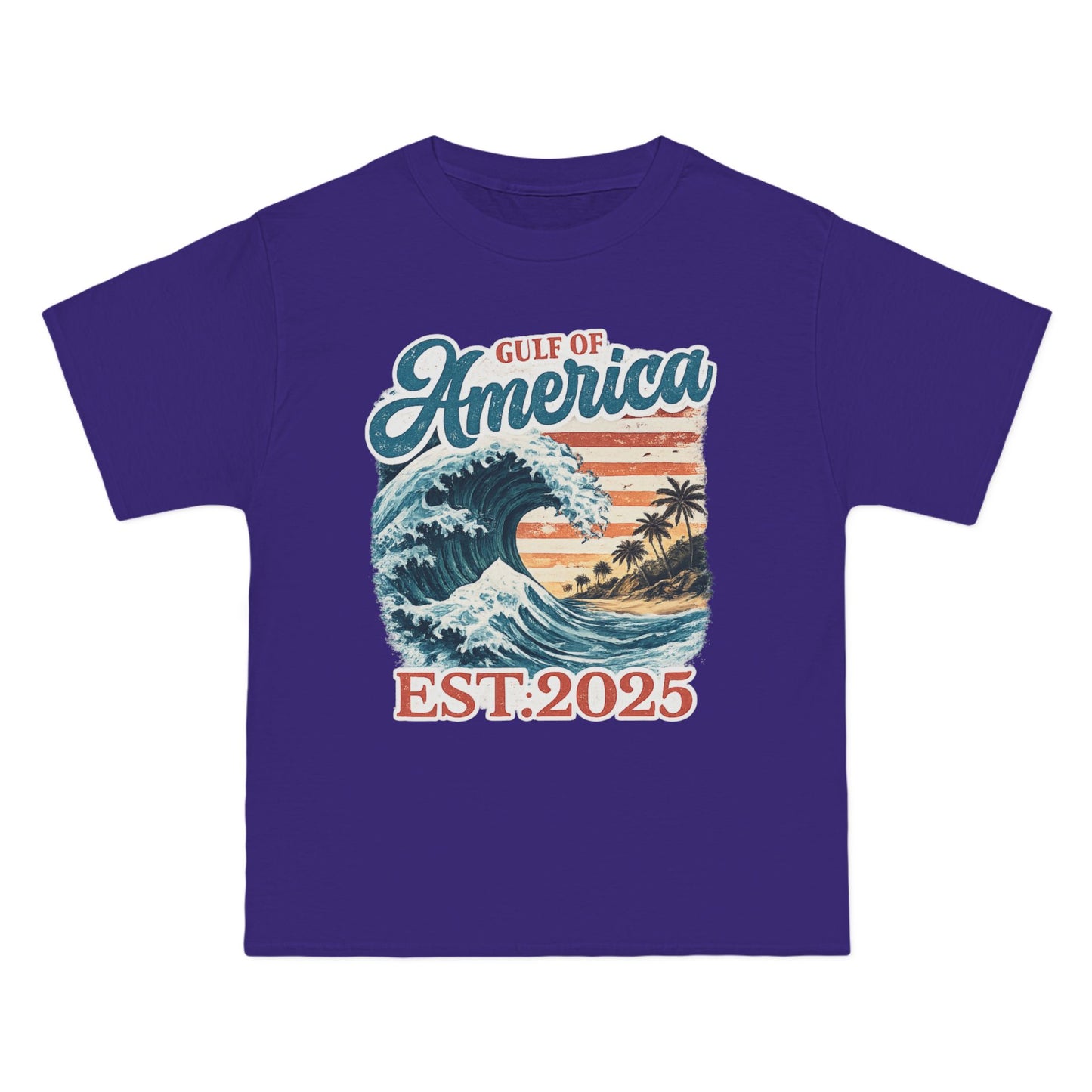 Gulf of America Est. 2025 Waves Hanes Brand T-Shirt
