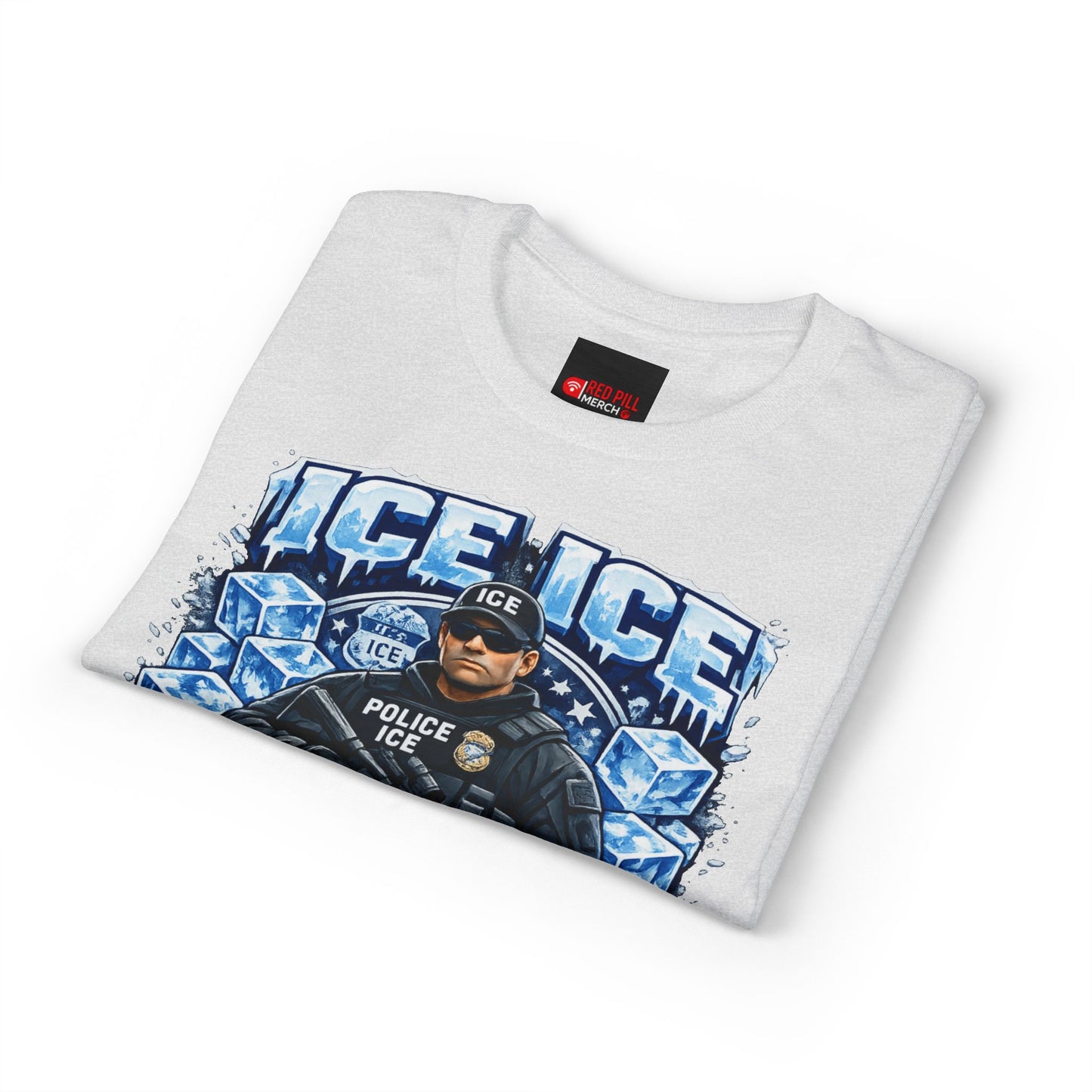Ice Ice Baby ICE Agent Gildan 8000 Brand T-Shirt