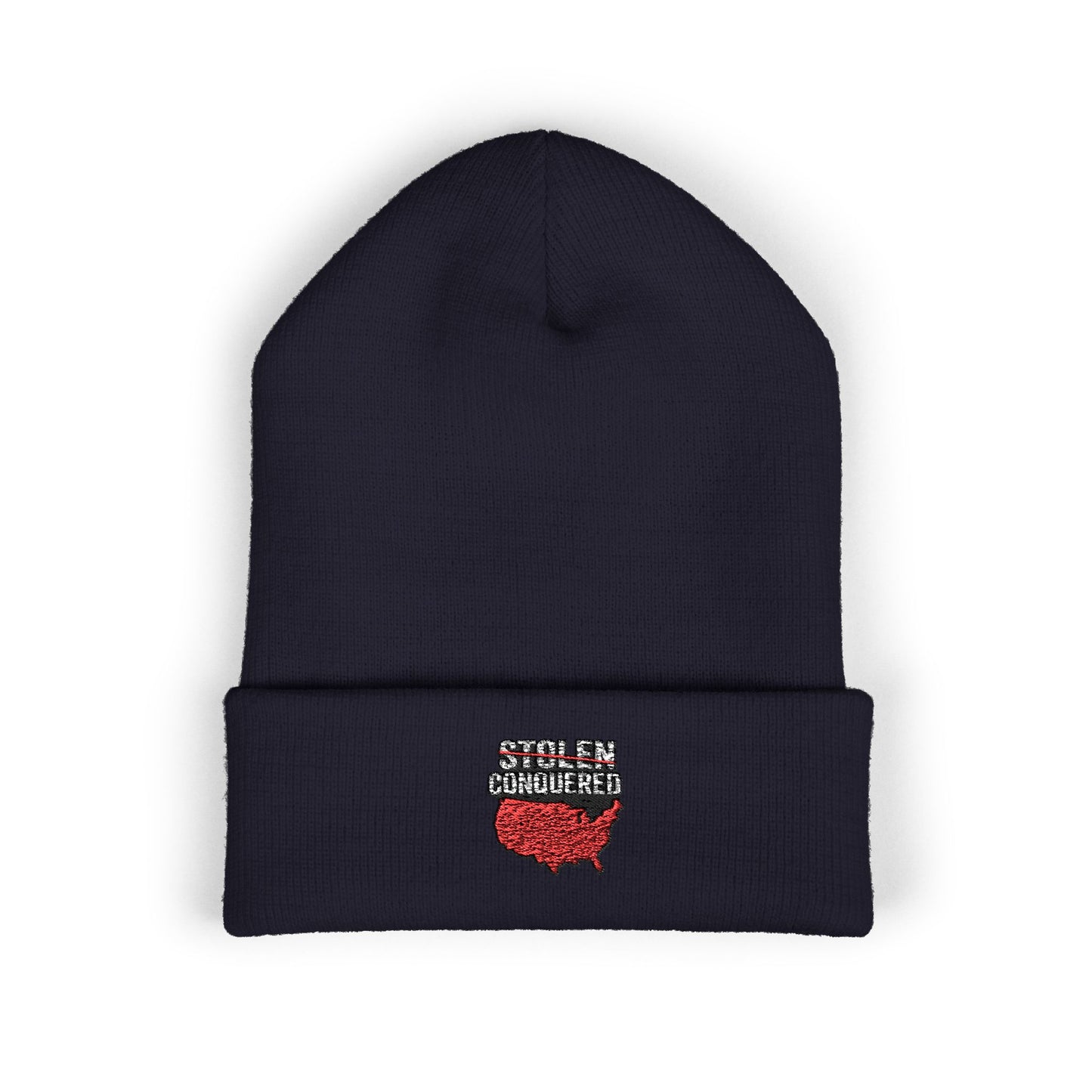 Stolen Conquered USA Embroidered Cuffed Beanie