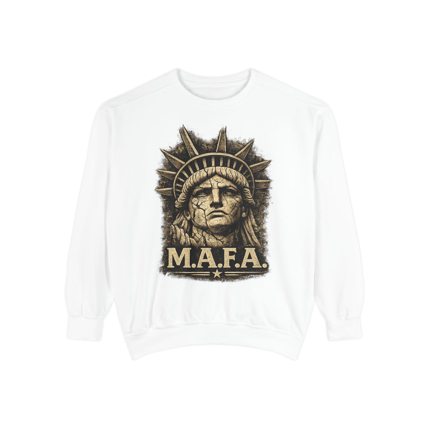 M.A.F.A. "Statue Of Liberty" "Sovereignty Security Prosperity " Gildan Brand Crewneck Sweatshirt