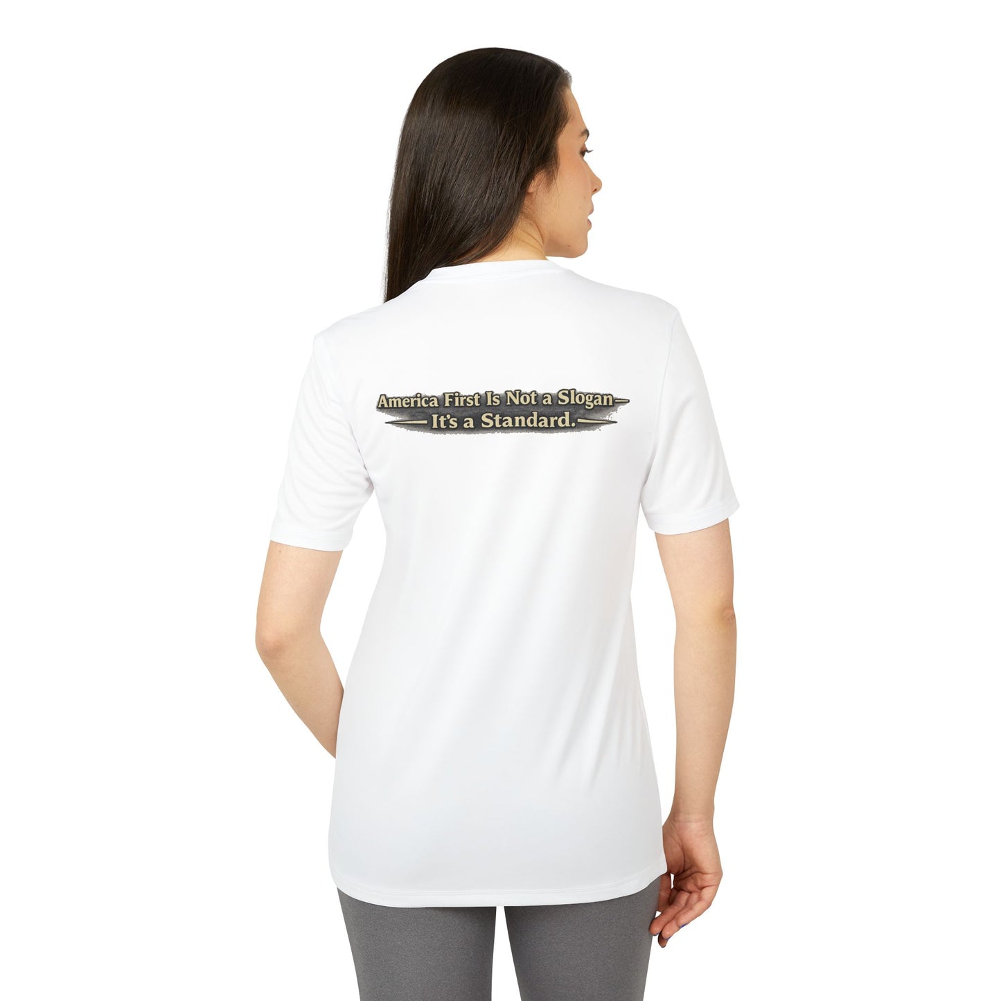 "Make America First Again" Book Merch Adidas Brand T-Shirt