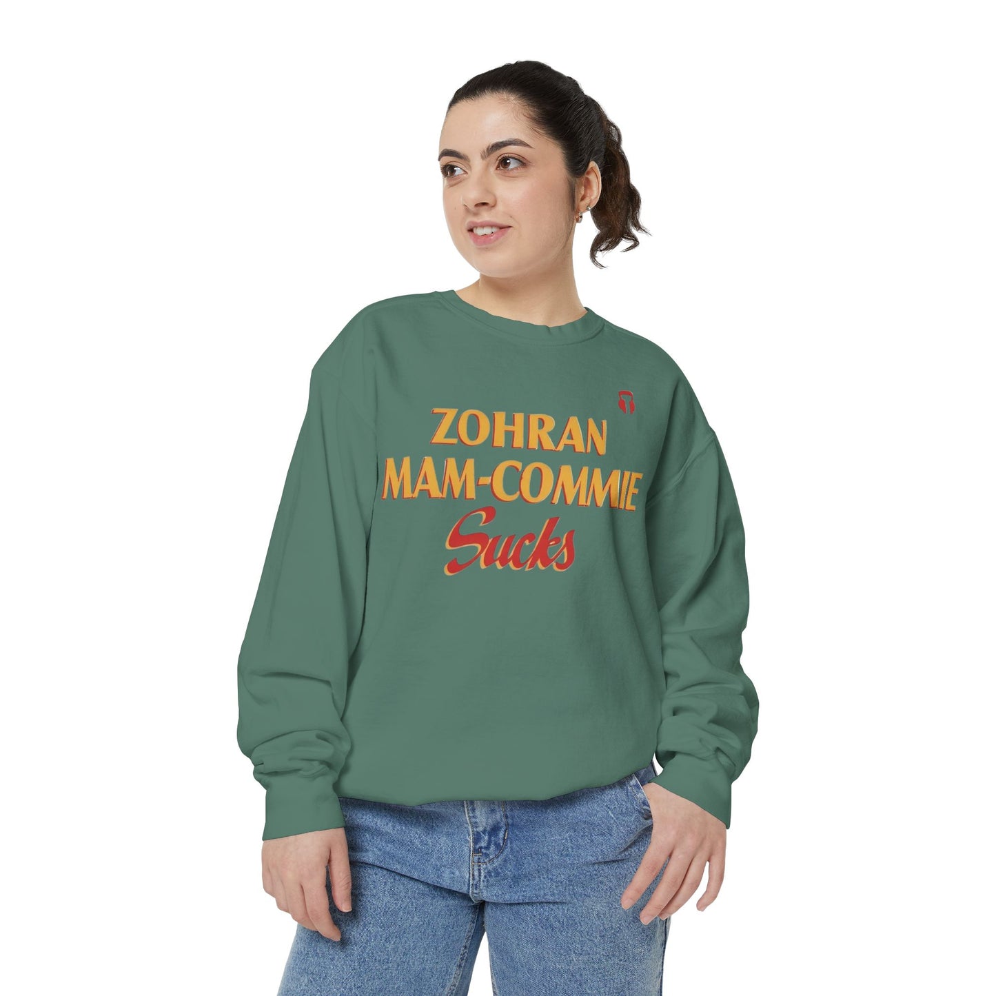 Zohran Mam-Commie Sucks Comfort Colors Brand Crewneck Sweatshirt