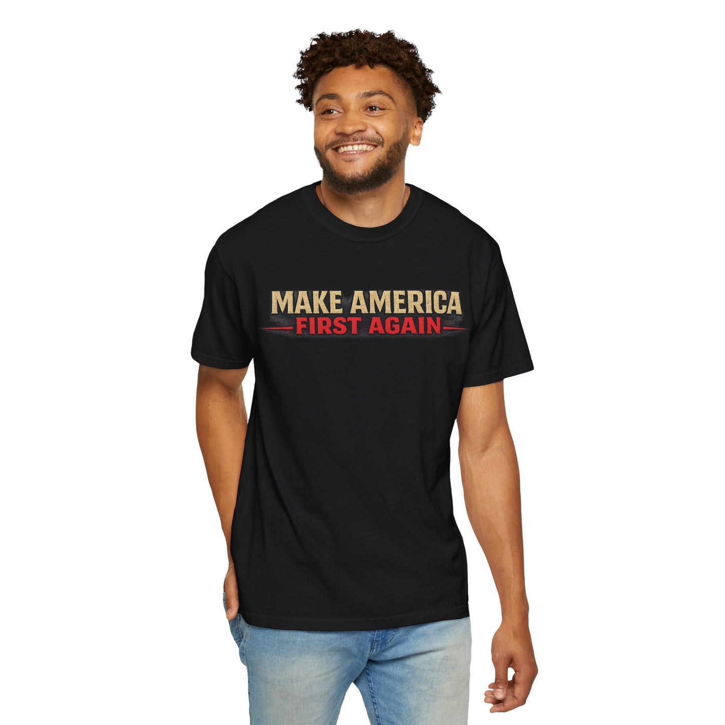 "Make America First Again" Book Merch Comfort Color Brand T-Shirt