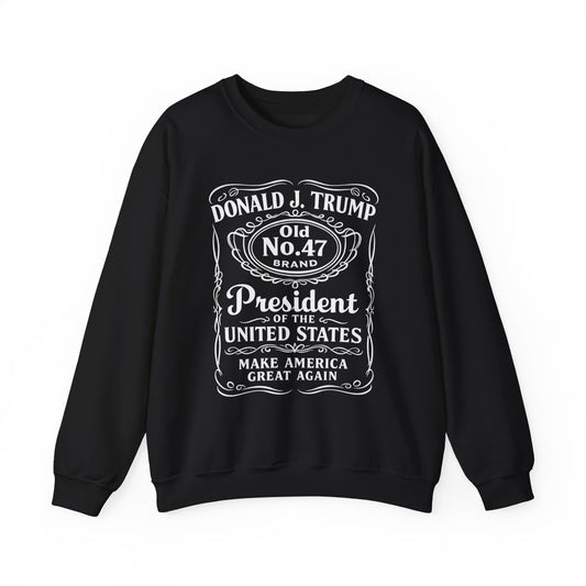 Trump "Old No. 47" President Gildan Brand Crewneck Sweatshirt