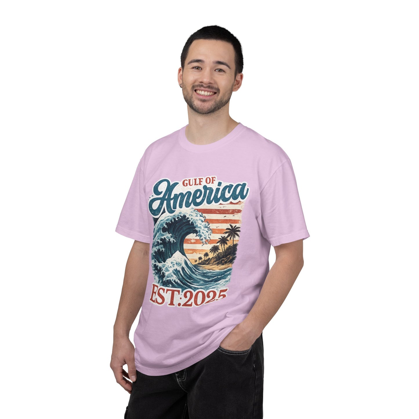 Gulf of America Est. 2025 Waves Comfort Color Brand T‑Shirt