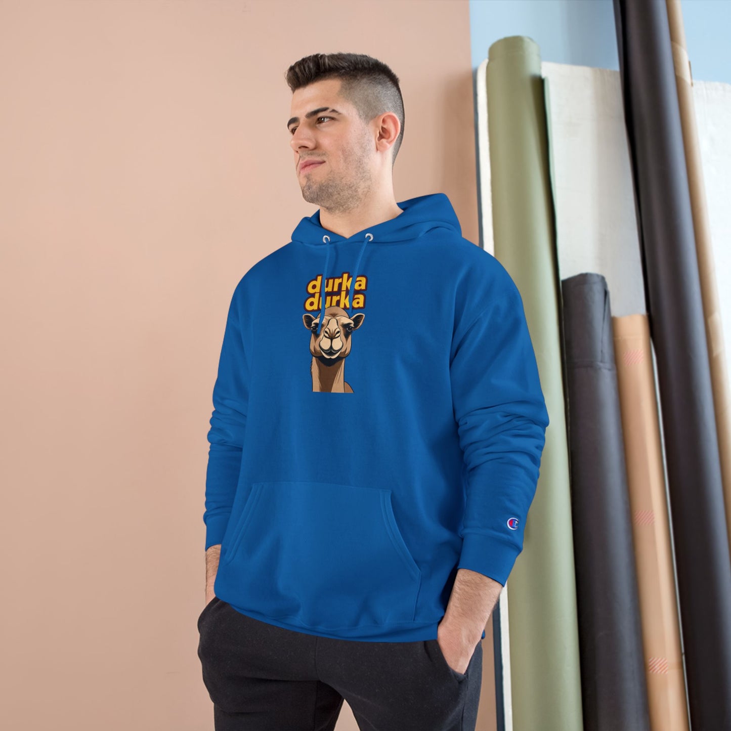 "Durka Durka" Camel Champion Brand Hoodie