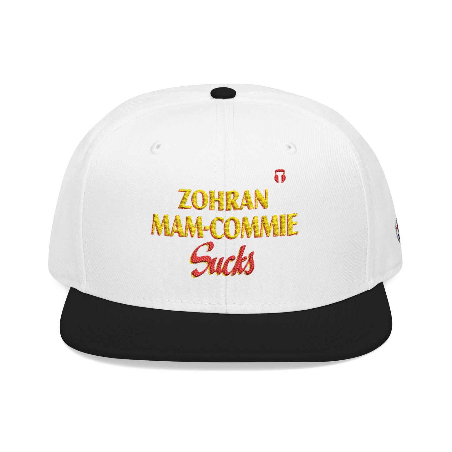 Zohran Mam-Commie Sucks Embroidered Snapback Hat