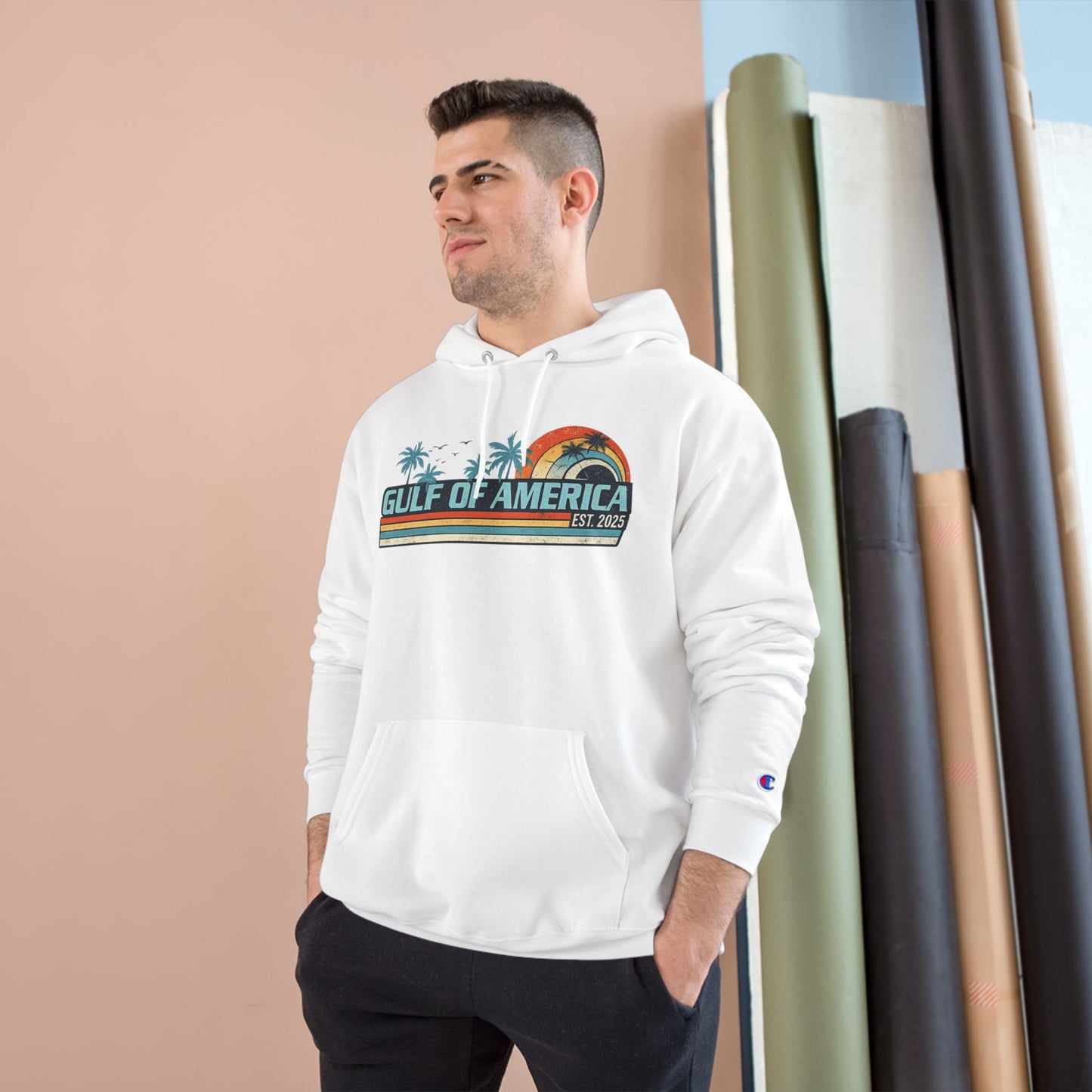 Gulf of America Vintage Champion Brand Hoodie
