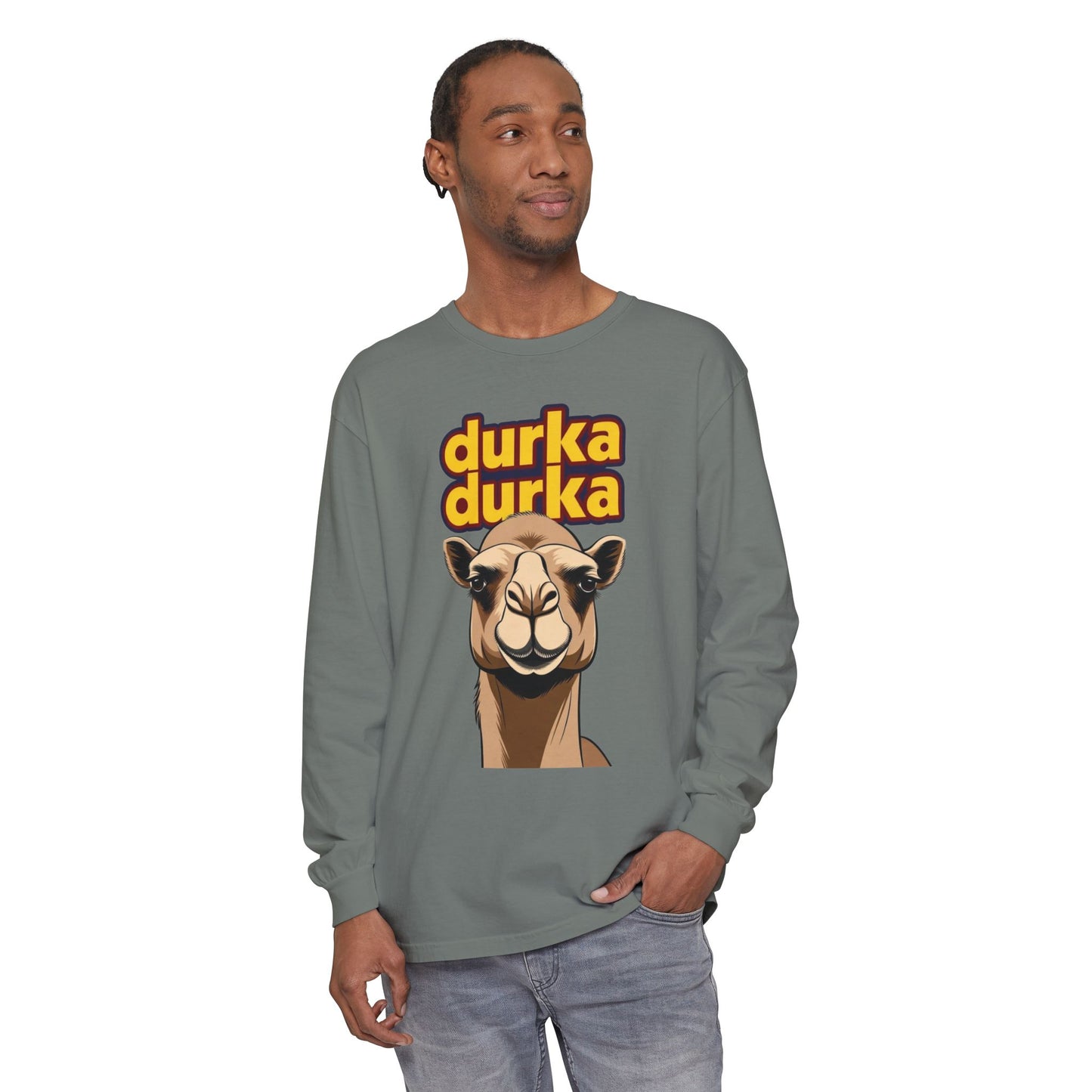 "Durka Durka" Camel Gildan Brand Long Sleeve Tee