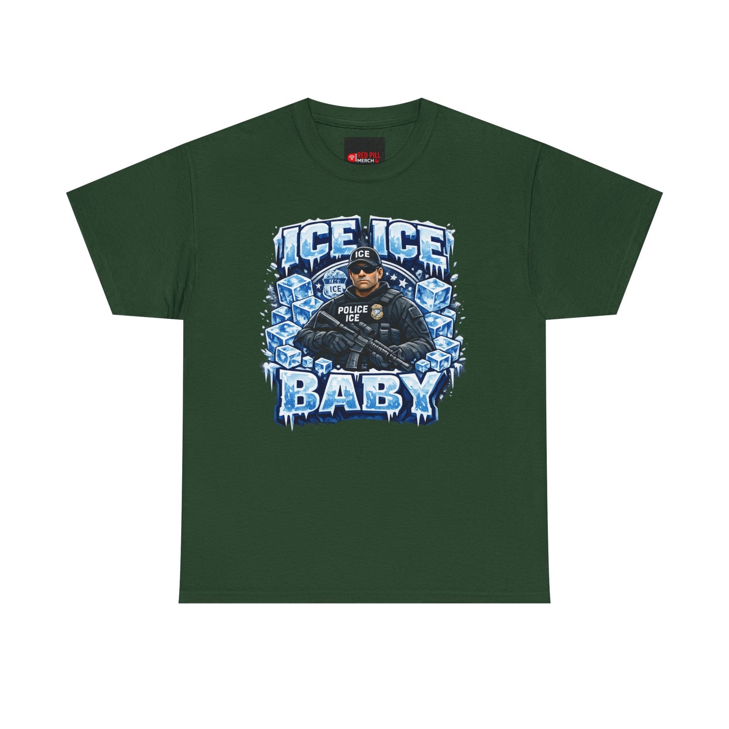 Ice Ice Baby ICE Agent Gildan Brand T-Shirt