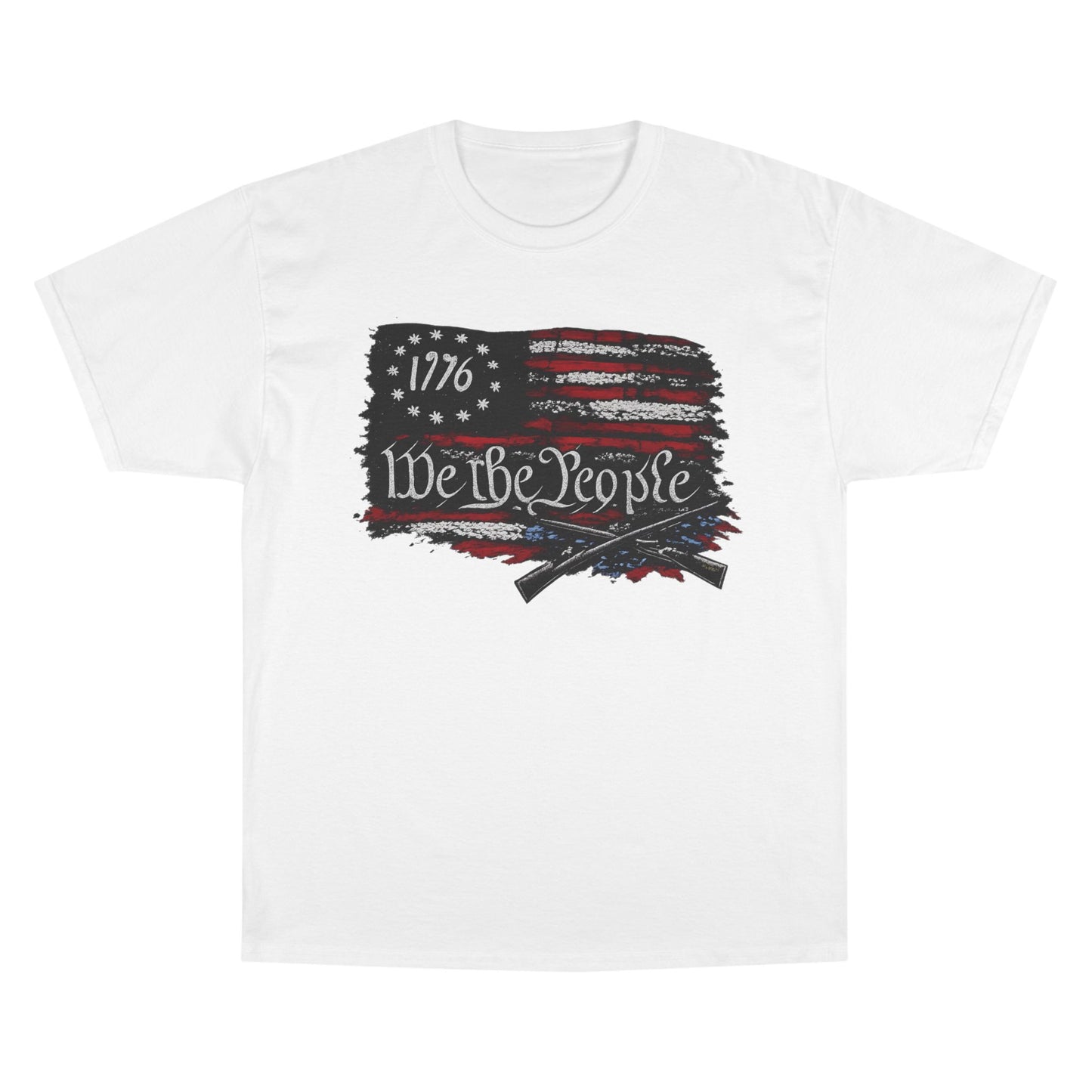 We the People 1776 Flag Champion Brand T-Shirt