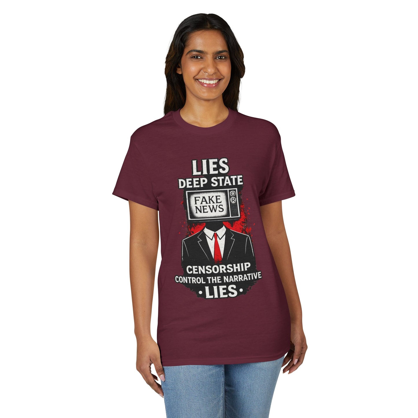 Fake News Political Statement Gildan Brand T-Shirt