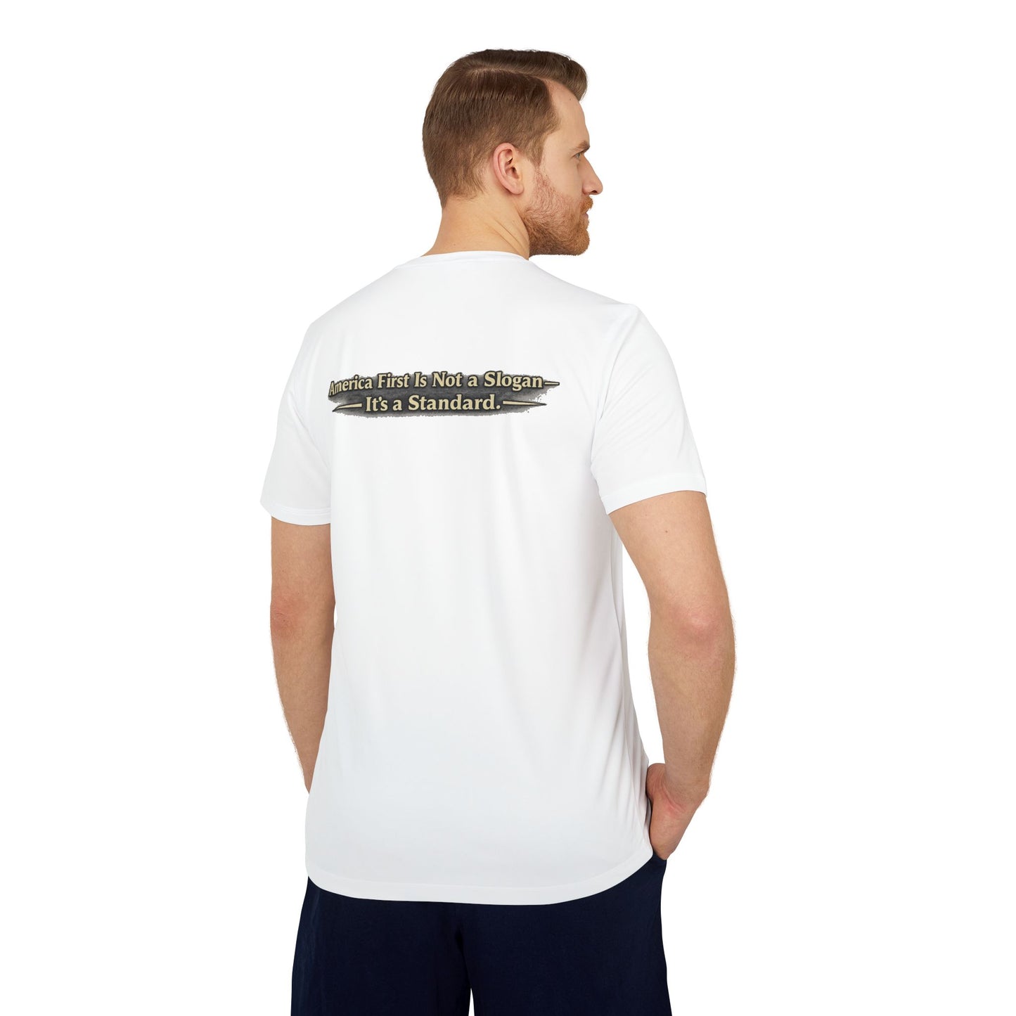 "Make America First Again" Book Merch Adidas Brand T-Shirt