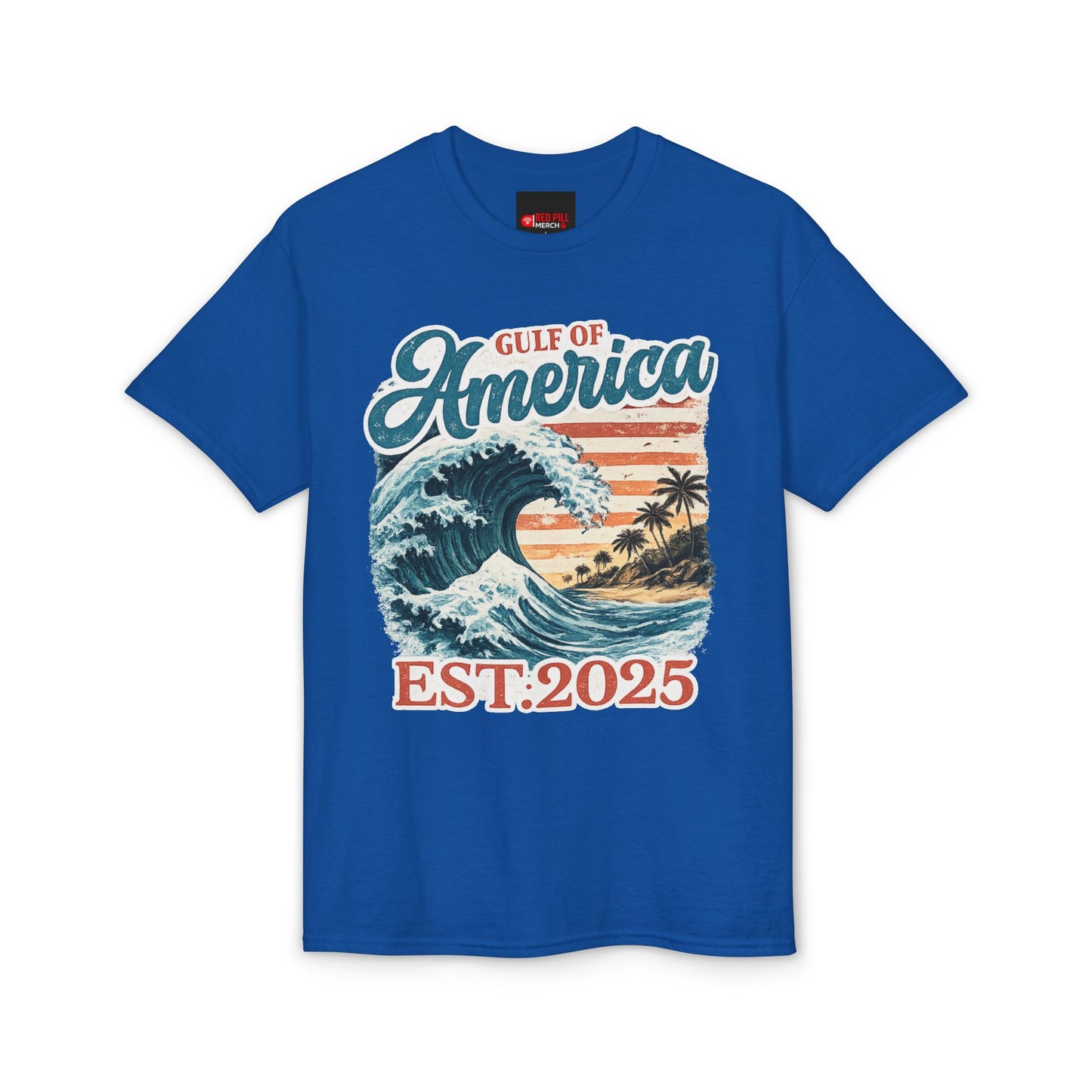 Gulf of America Est. 2025 Waves Gildan Brand T‑Shirt