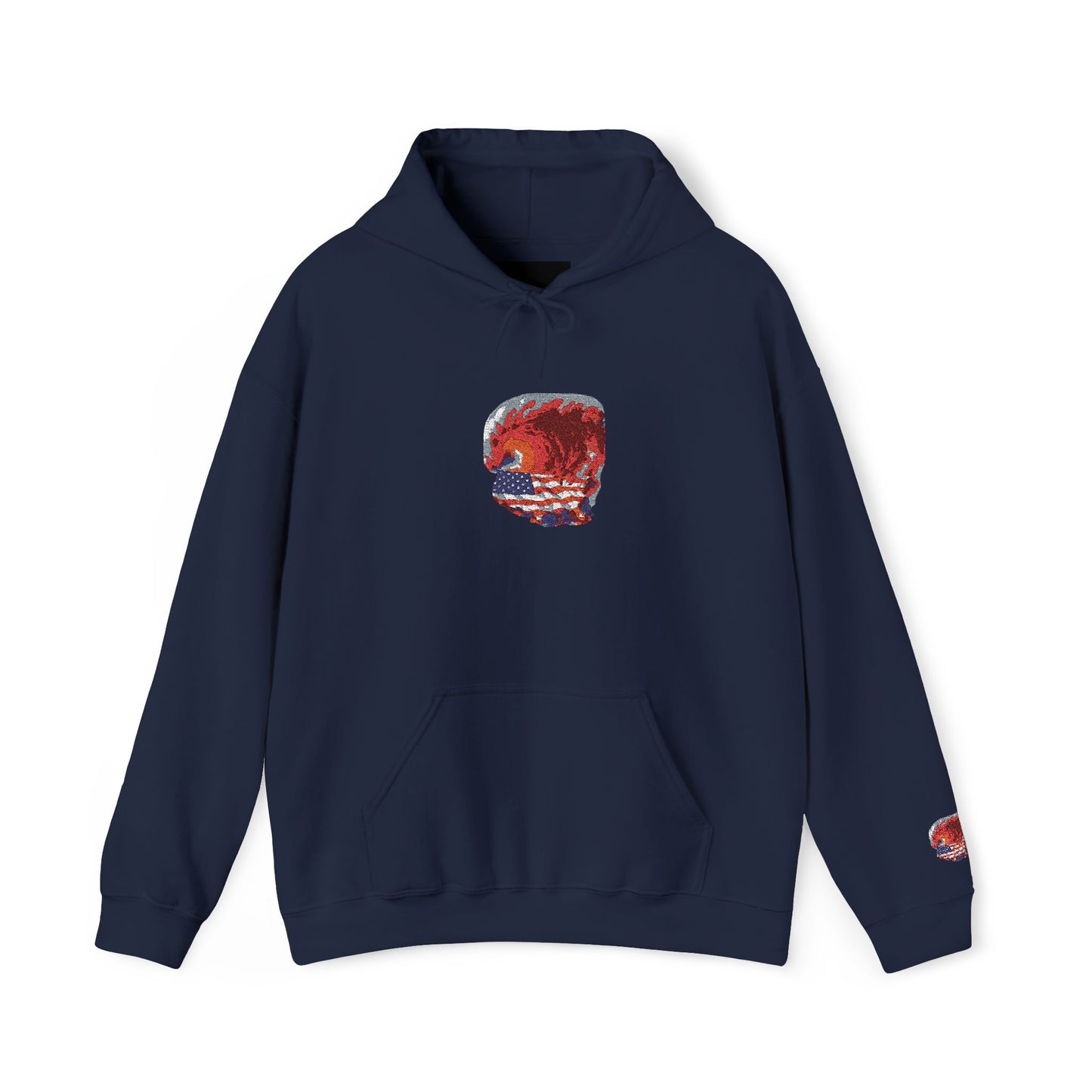 Red Wave USA Comfort Color Brand Embroidered Hoodie