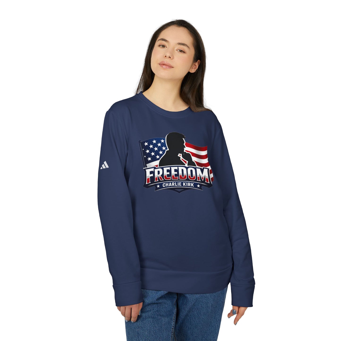 Charlie Kirk Freedom Crewneck Adidas Sweatshirt