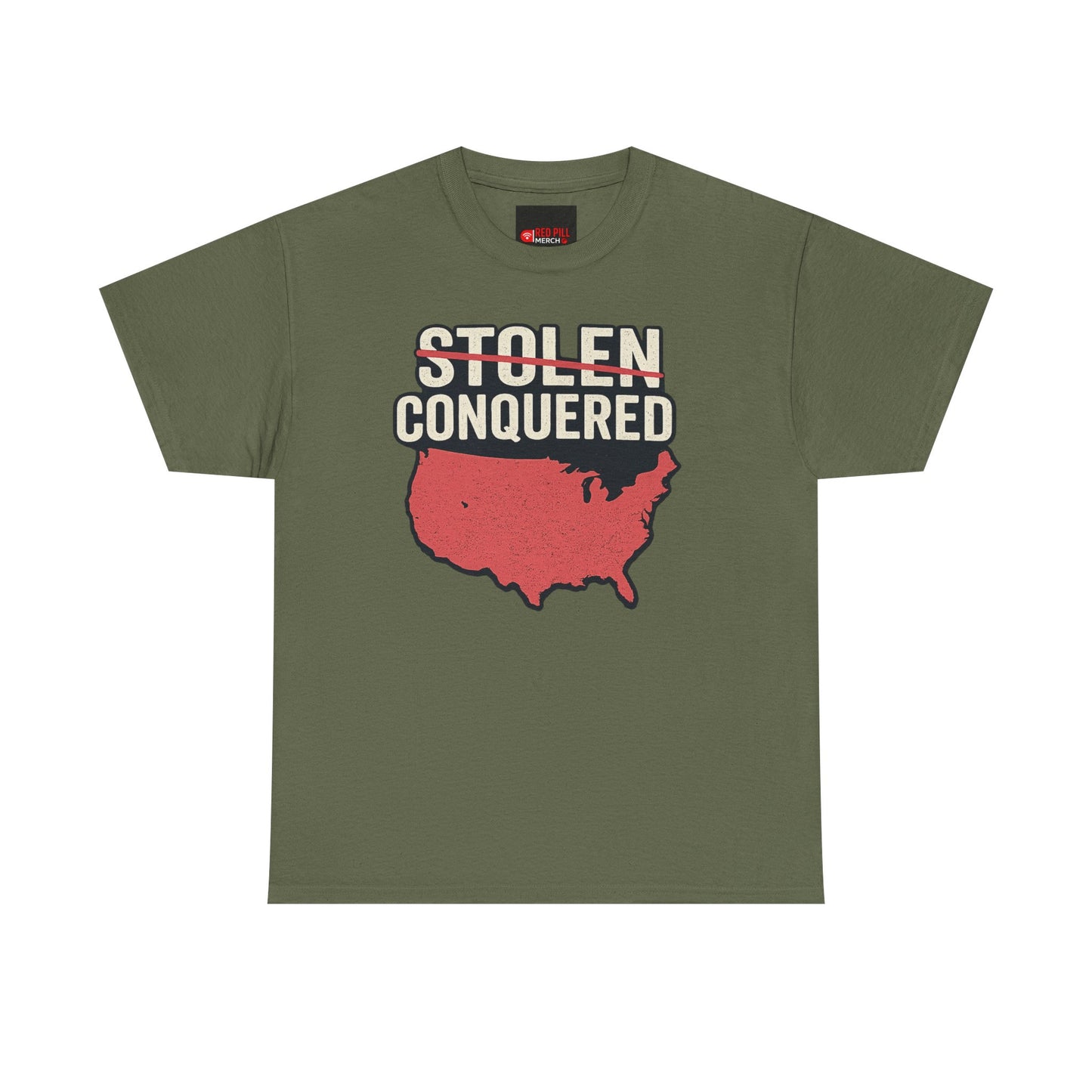 Stolen Conquered USA Gildan Brand T-Shirt